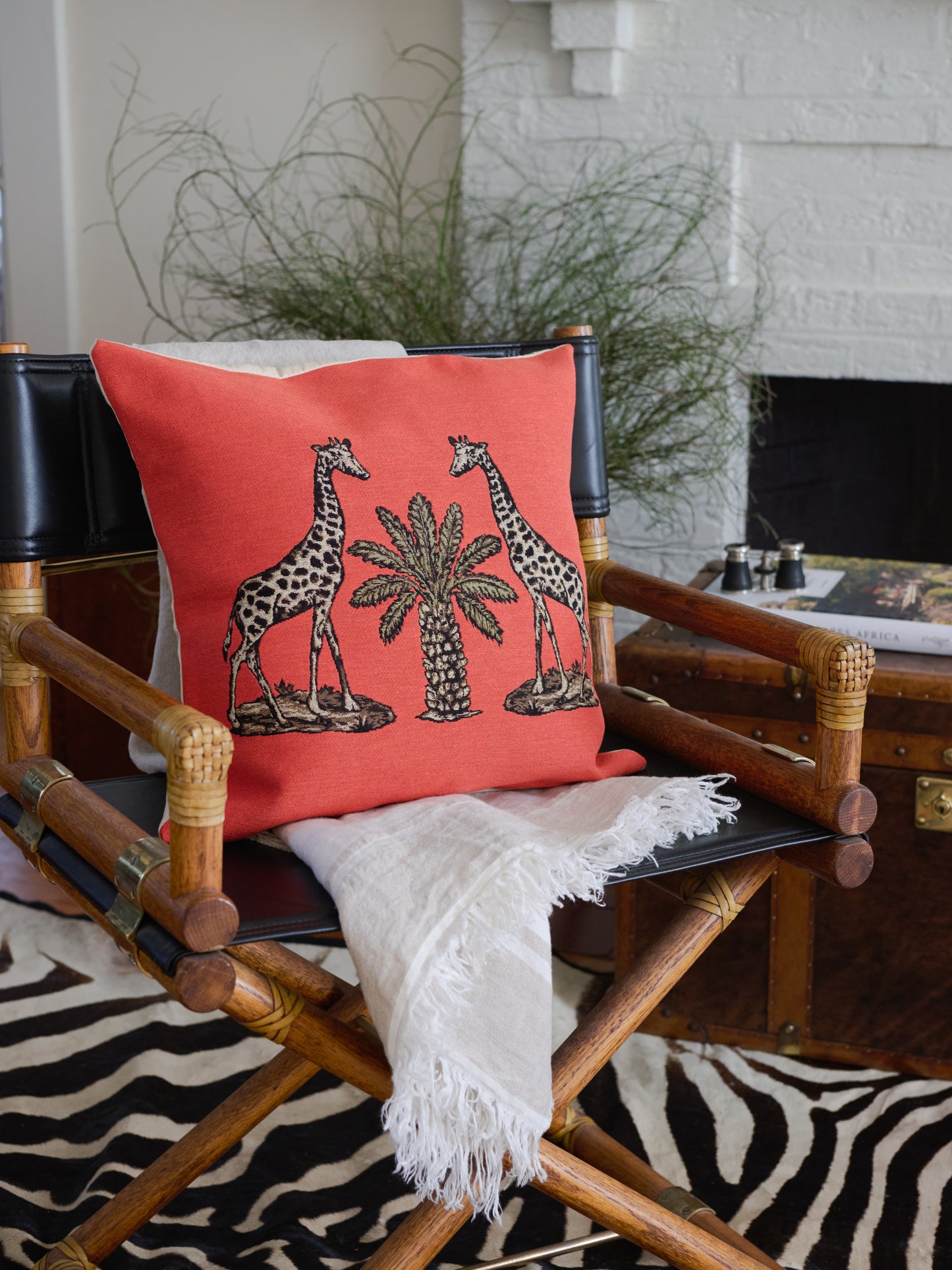Giraffe Jacquard Pillow Weston Table
