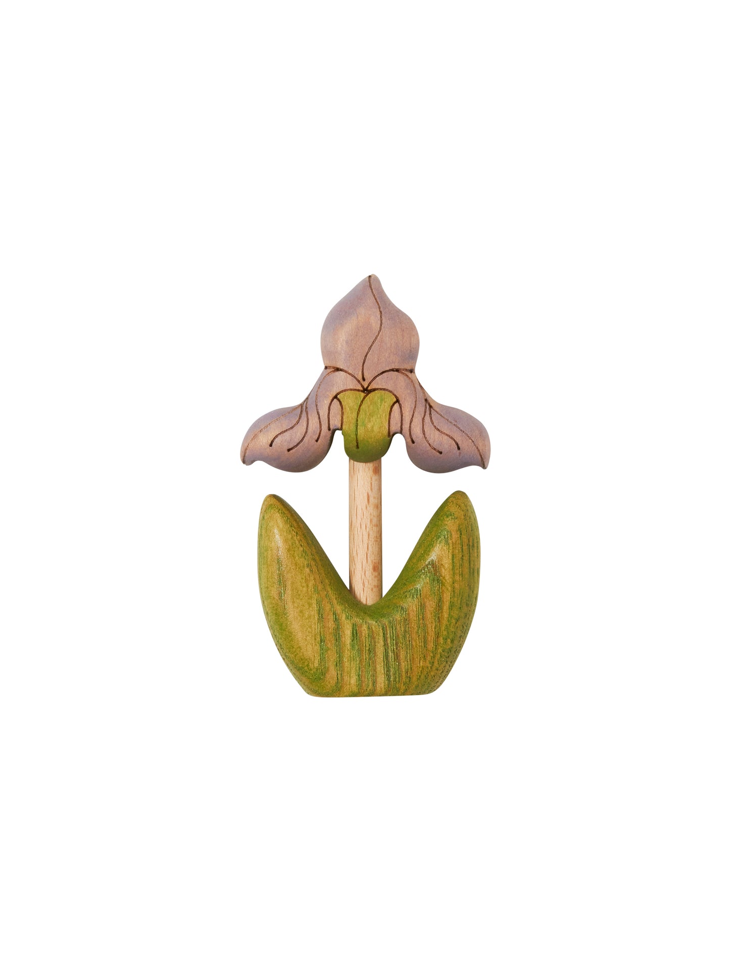 Hand Carved Iris Flower Weston Table