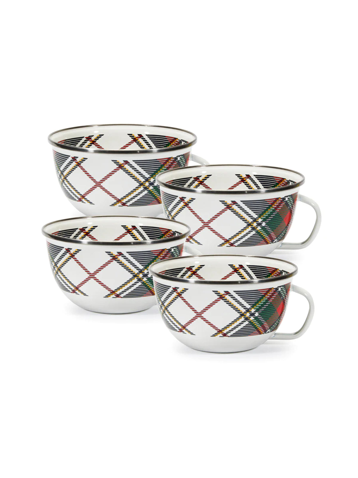 Highland Plaid Enamelware Share Mug Weston Table
