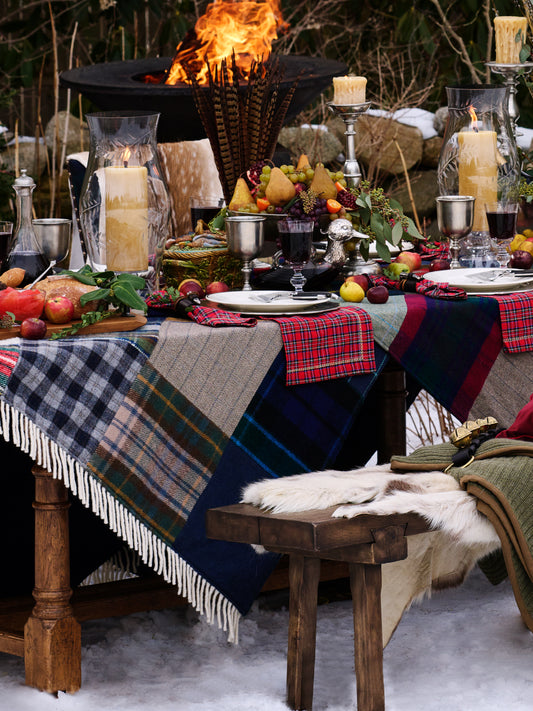 Tartan and Tweed Patchwork Throw Weston Table