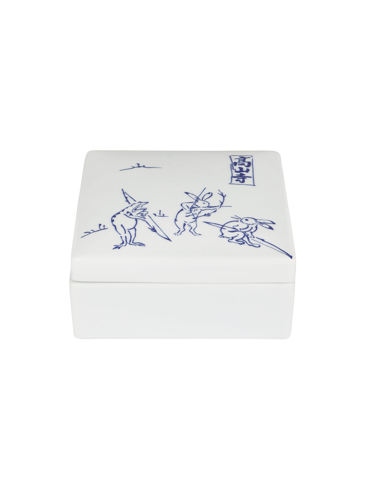 Japanese Porcelain Folklore Square Lidded Box Weston Table