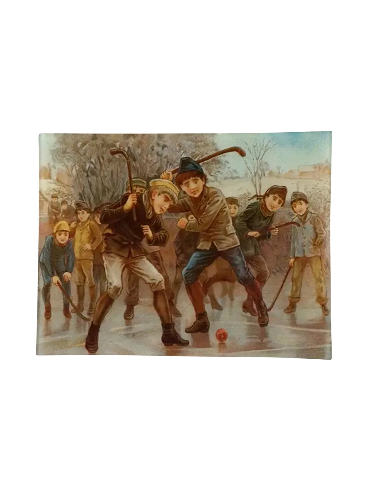 John Derian Ice Hockey Rectangular Tray Weston Table