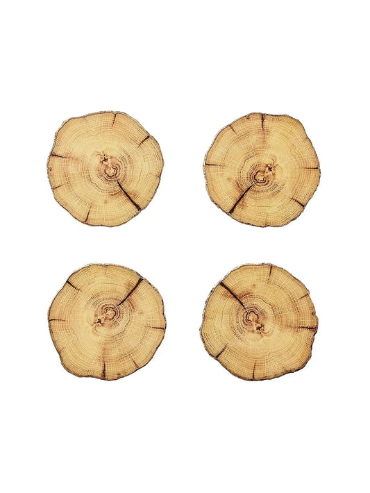 Kim Seybert Woodland Coaster Set Weston Table