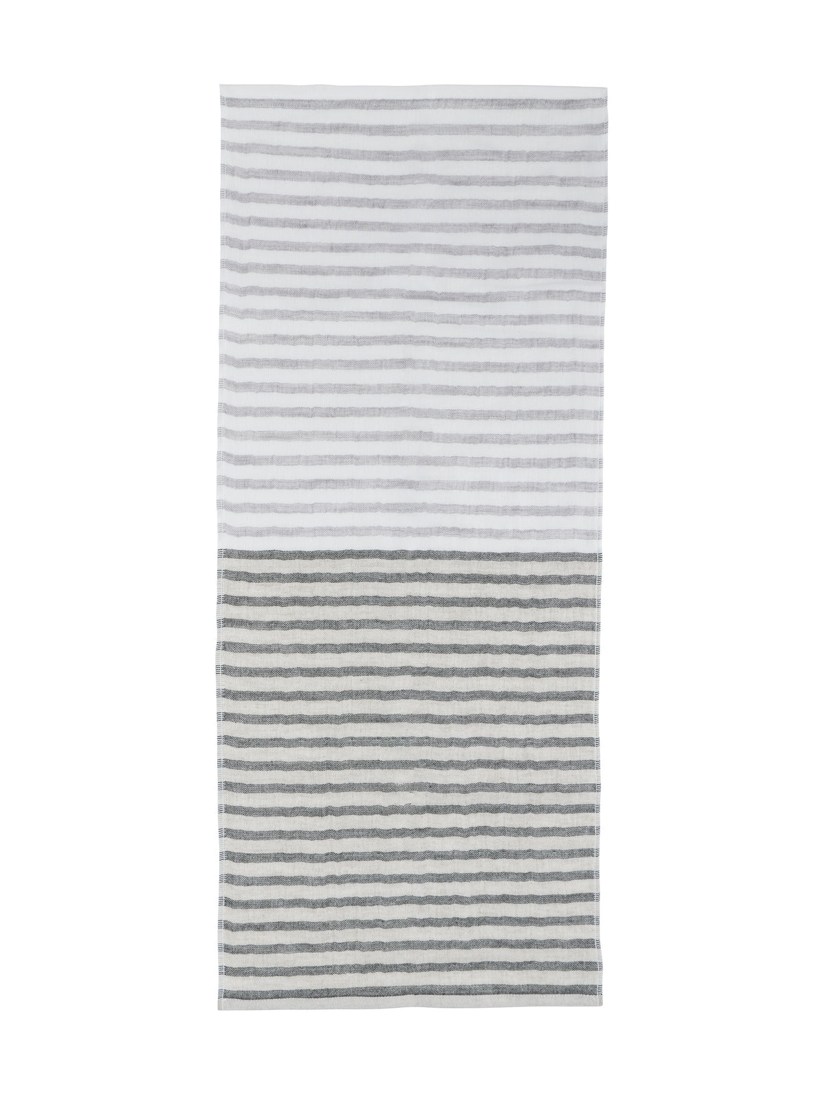Kontex Black Linen Border Towels