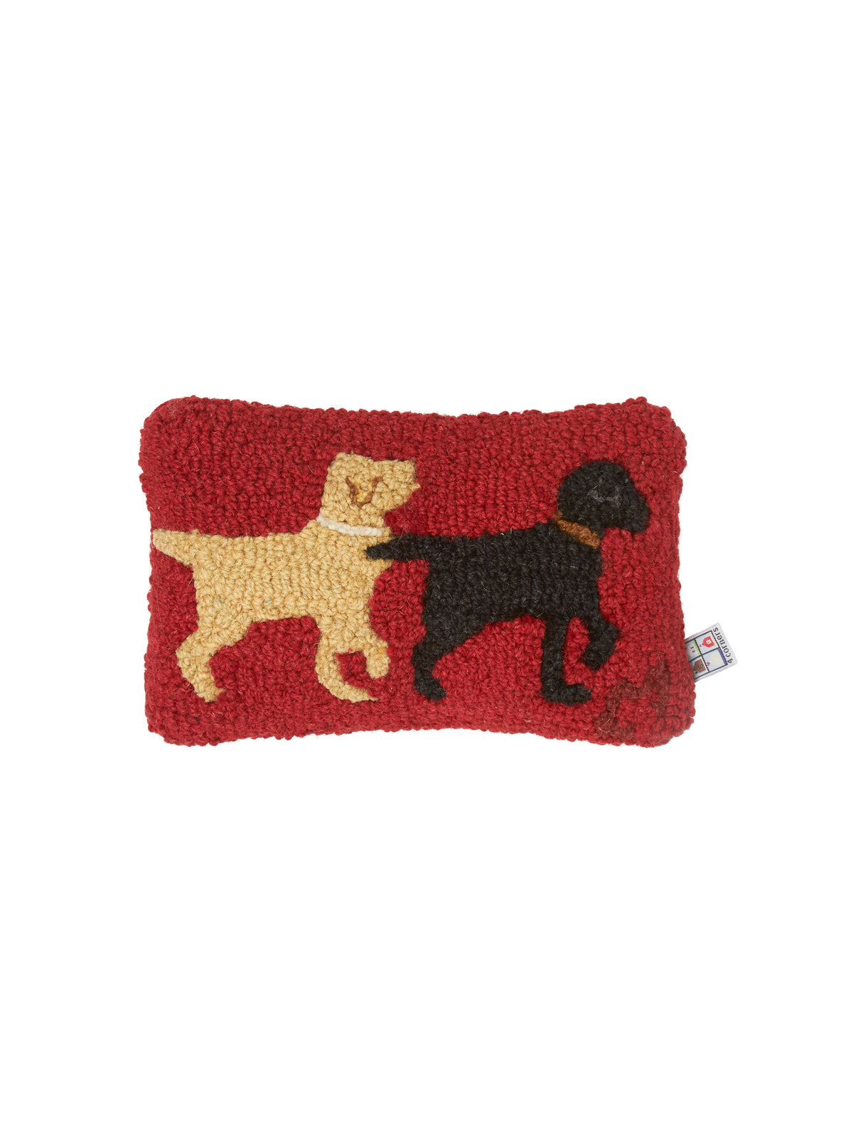 Lab Buddies Hooked Wool Pillow Weston Table
