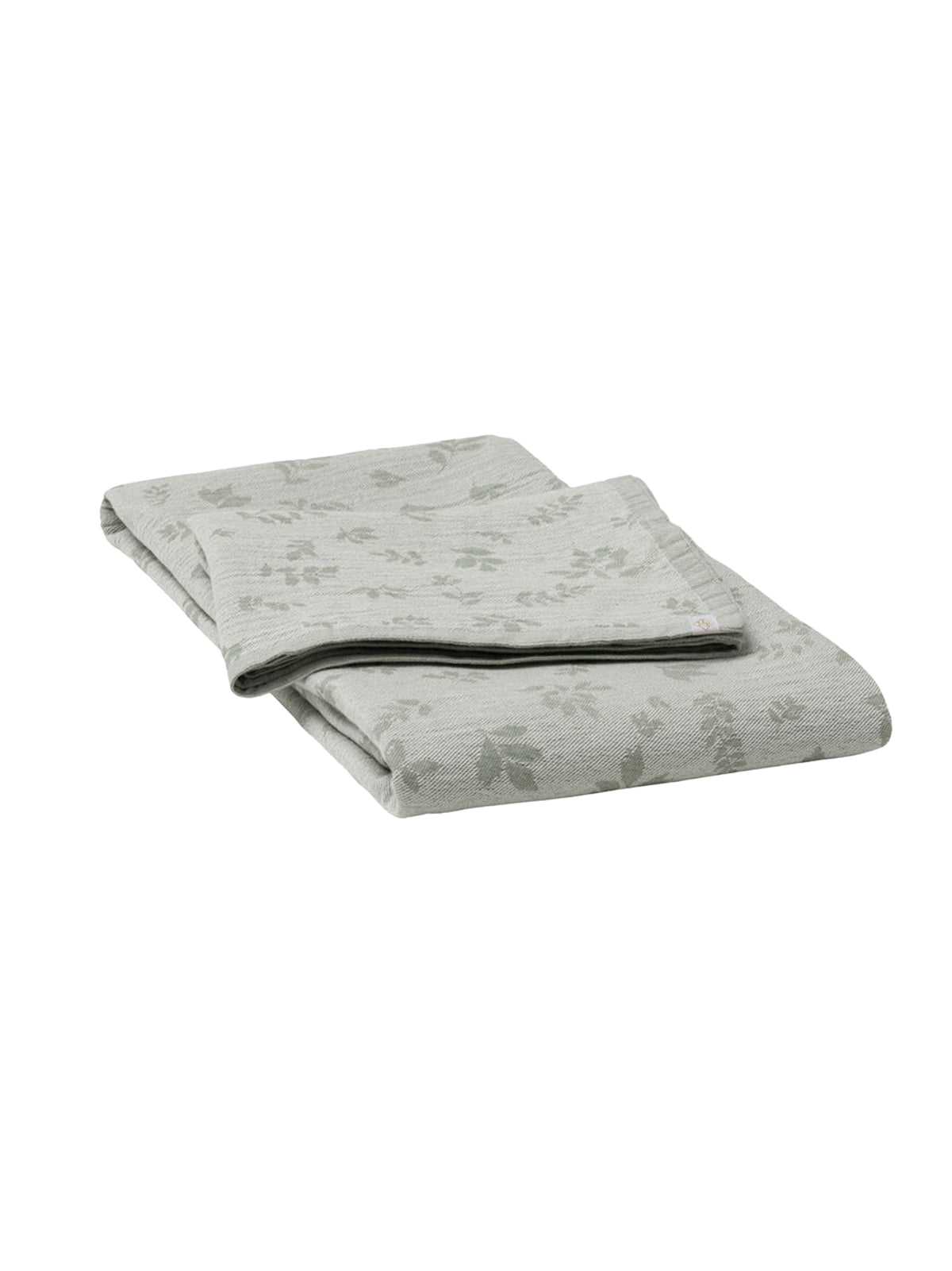 Le Jacquard Francais Green Leaves Throw Weston Table