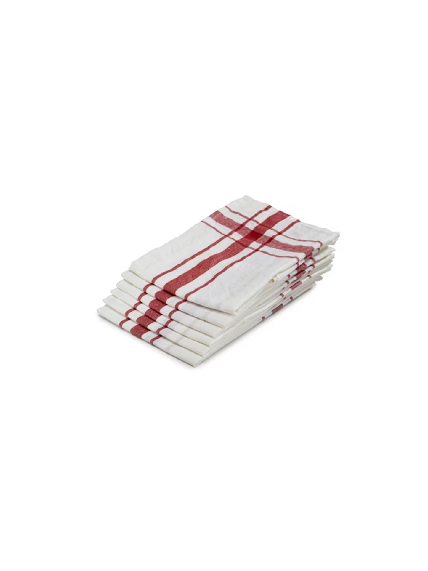 Libeco Camaret Tea Towel Red Weston Table