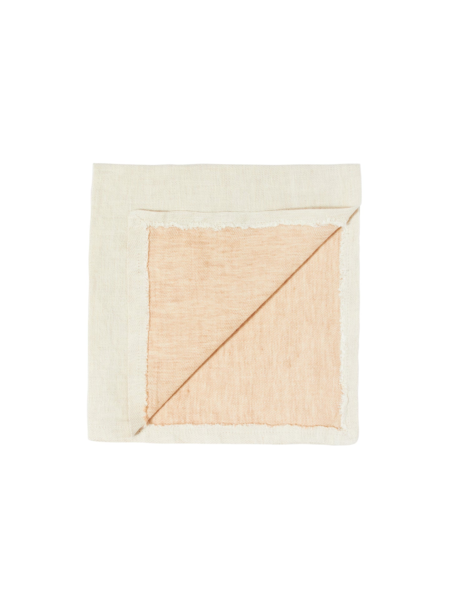 Double Sided Linen Dinner Napkins Cream and Linen Weston Table