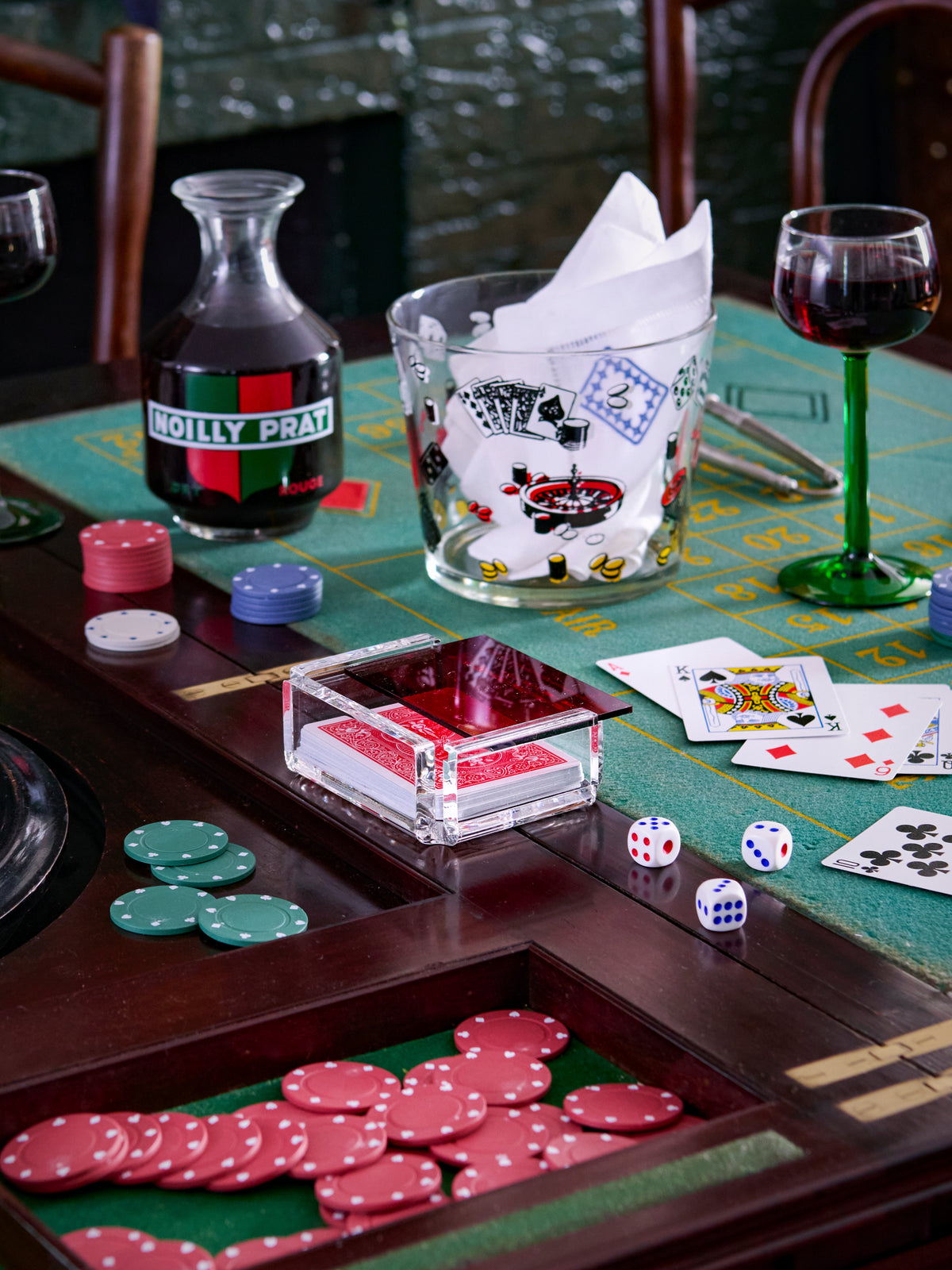 Luxe Single Card Deck Red Weston Table