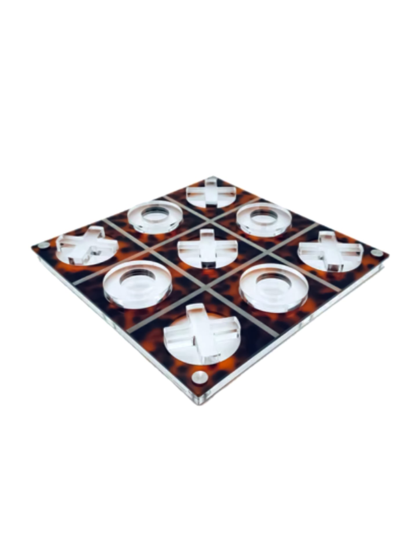 Luxe Tortoise Tic Tac Toe Game Weston Table
