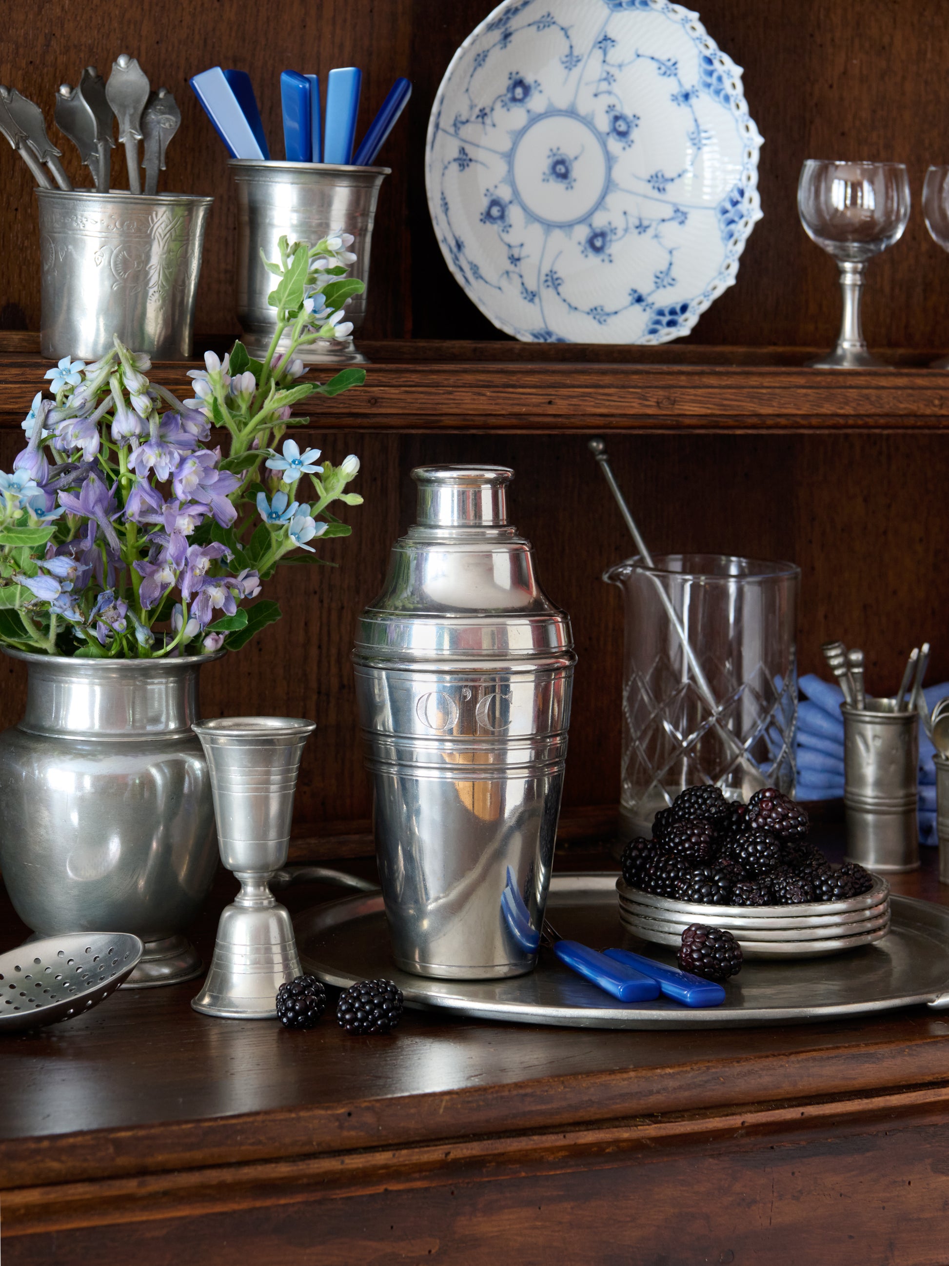 MATCH Pewter Custom Engraved Cocktail Shaker Weston Table