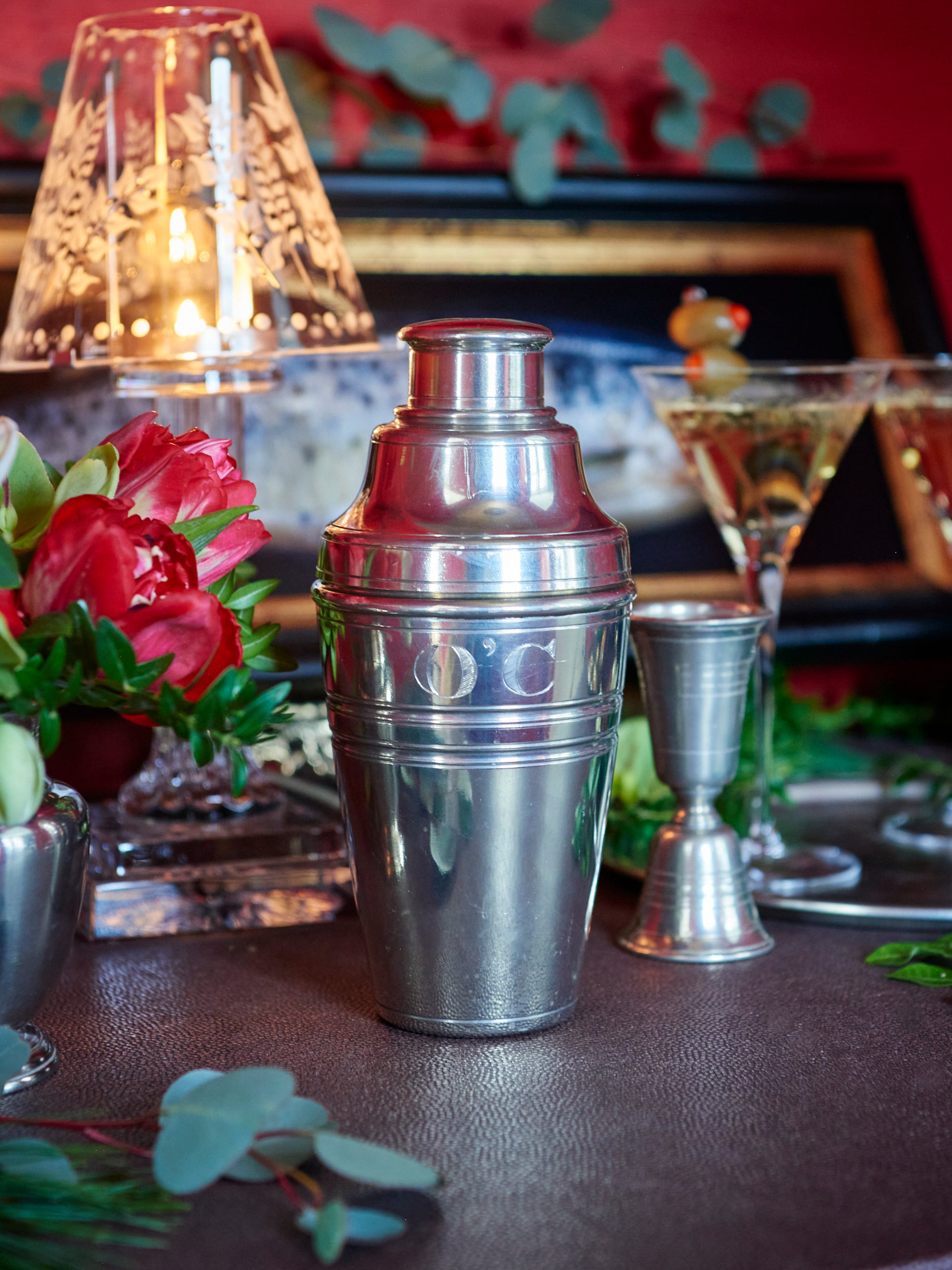 MATCH Pewter Custom Engraved Cocktail Shaker Weston Table