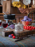 MATCH Pewter Cutwork Parmesan Dish with Spoon Weston Table