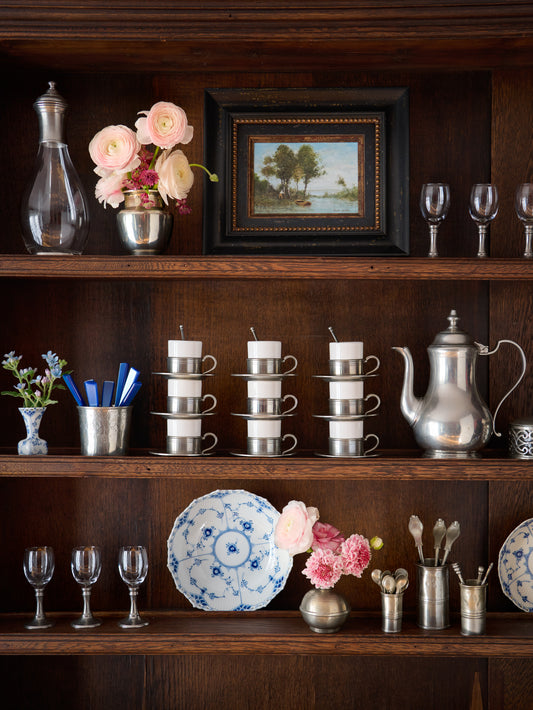 MATCH Pewter Espresso Cup with Saucer Weston Table