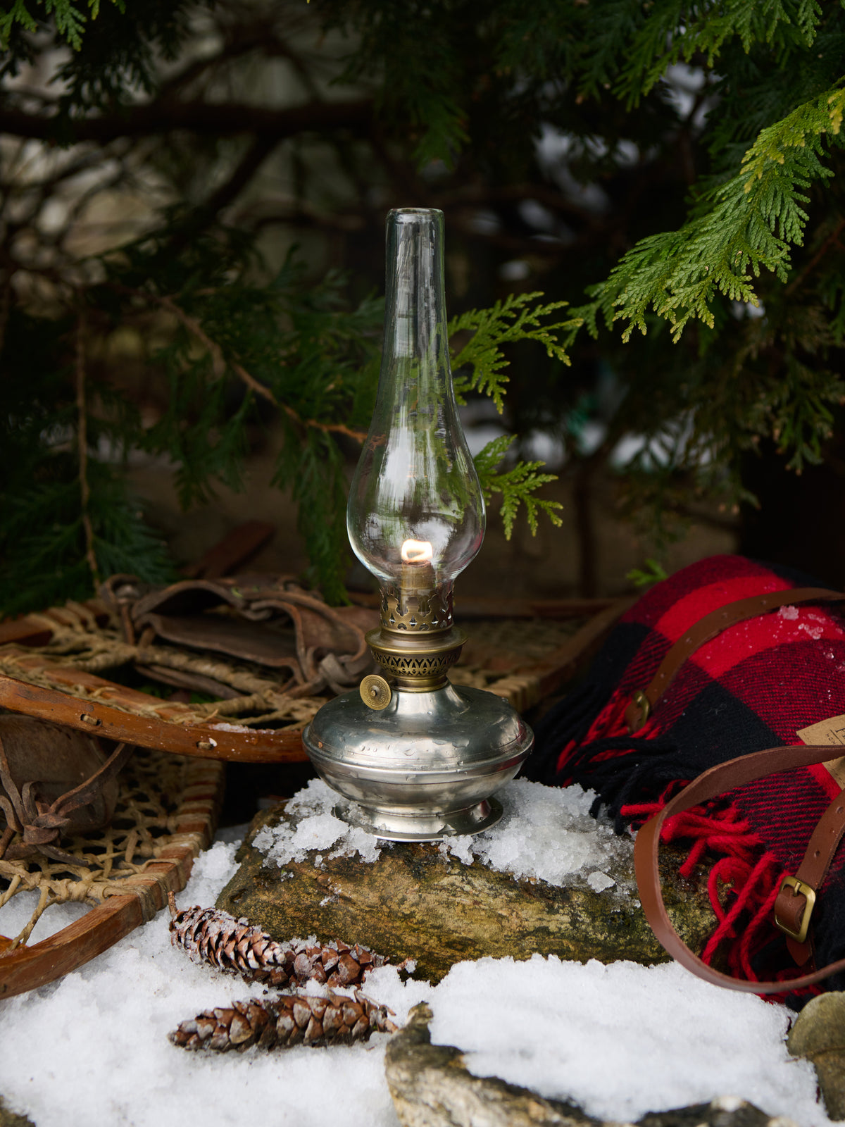 MATCH Pewter Oil Lamp Weston Table