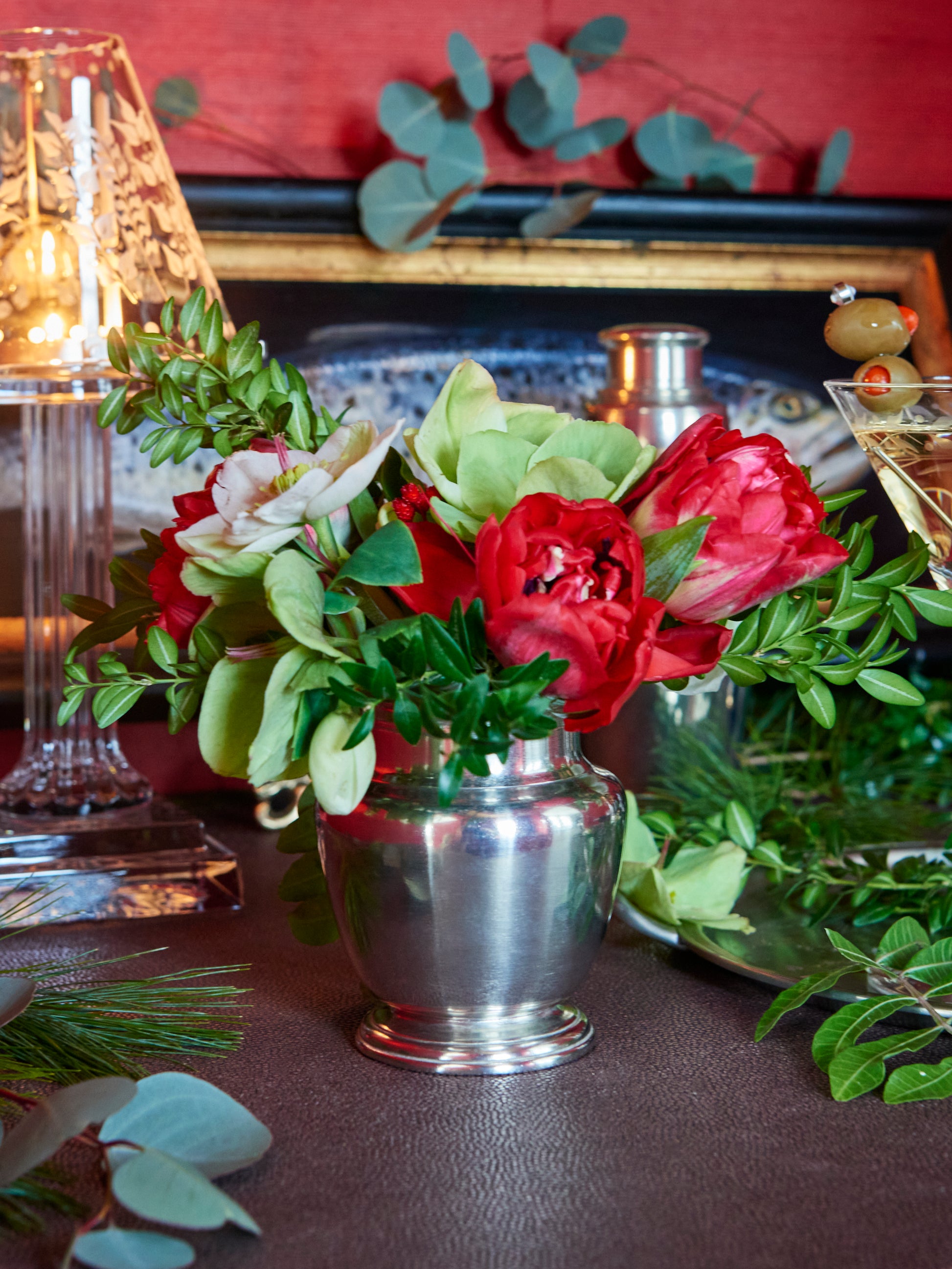 MATCH Pewter Rimmed Vase Weston Table