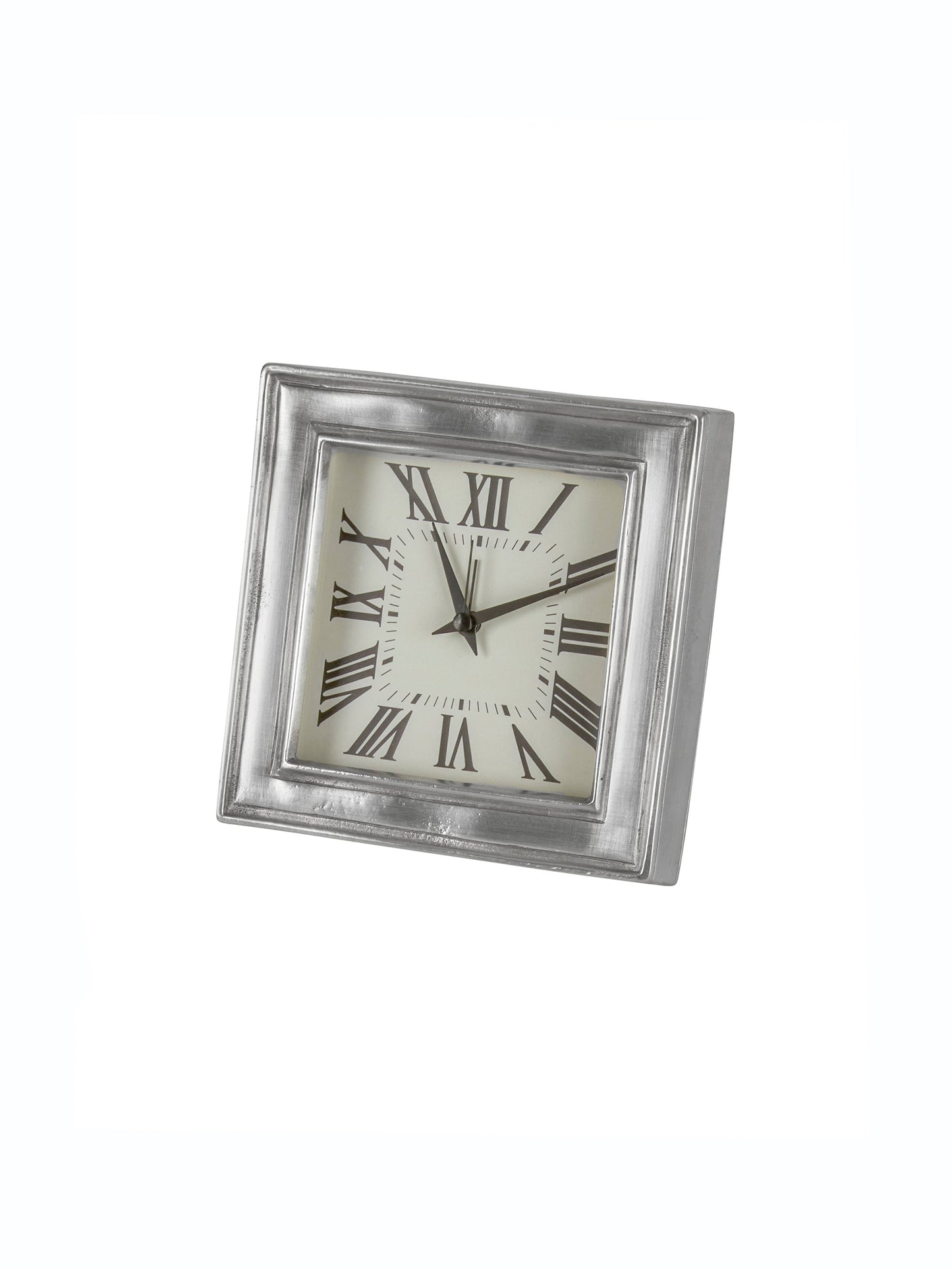 MATCH Pewter Square Alarm Clock Weston Table