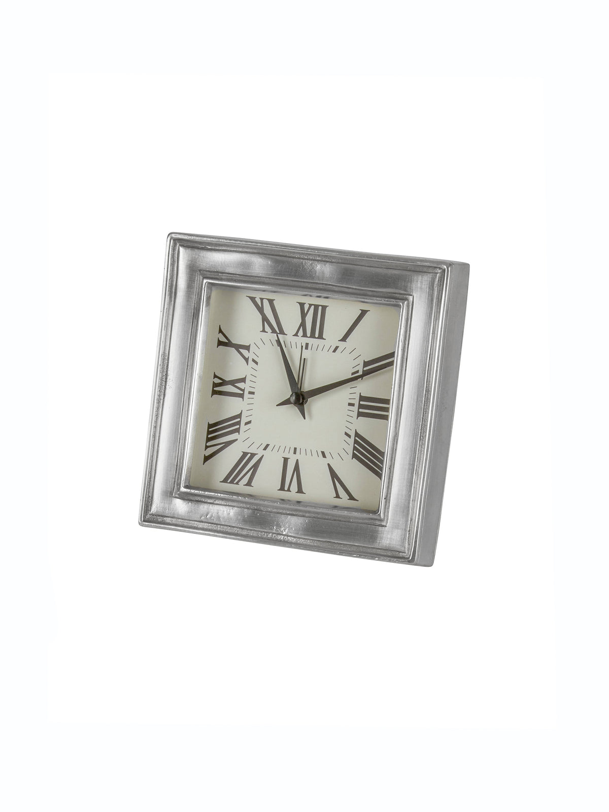 MATCH Pewter Square Alarm Clock Weston Table
