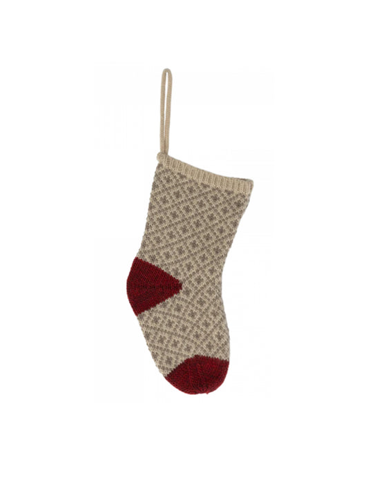 Maileg Christmas Stocking Soft Grey Weston Table