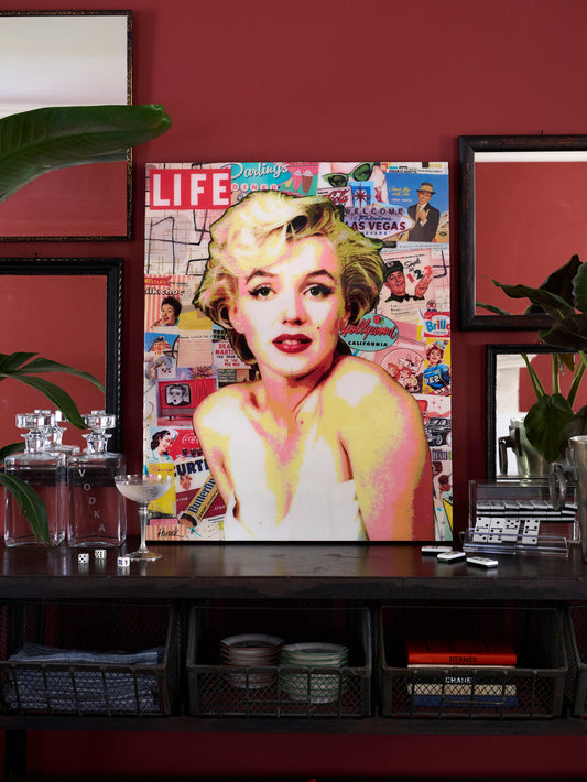 Marilyn Monroe Life in the Fifties Pop Art by Jim Hudek Weston Table