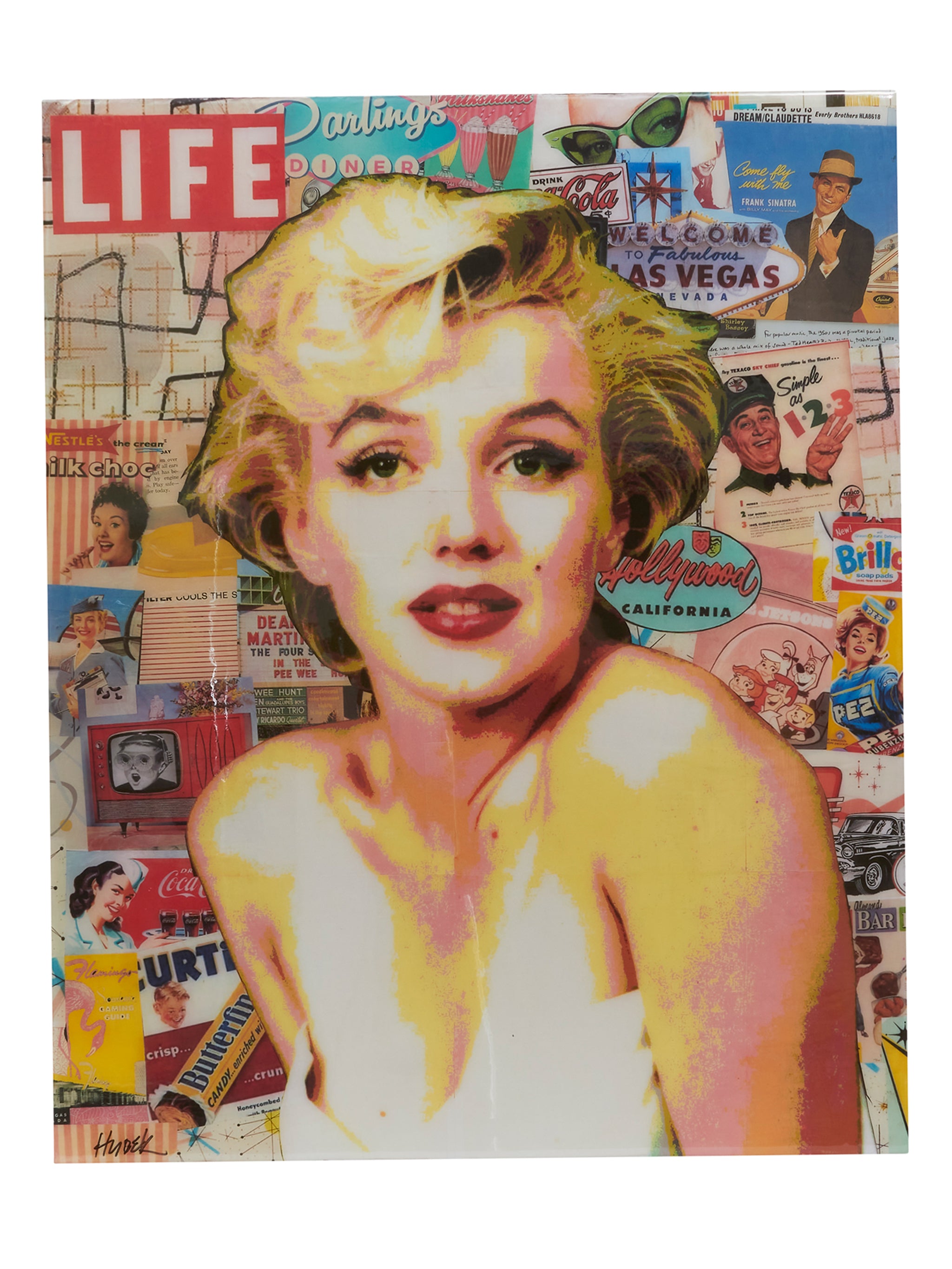 Marilyn Monroe in Stockings Star Poster