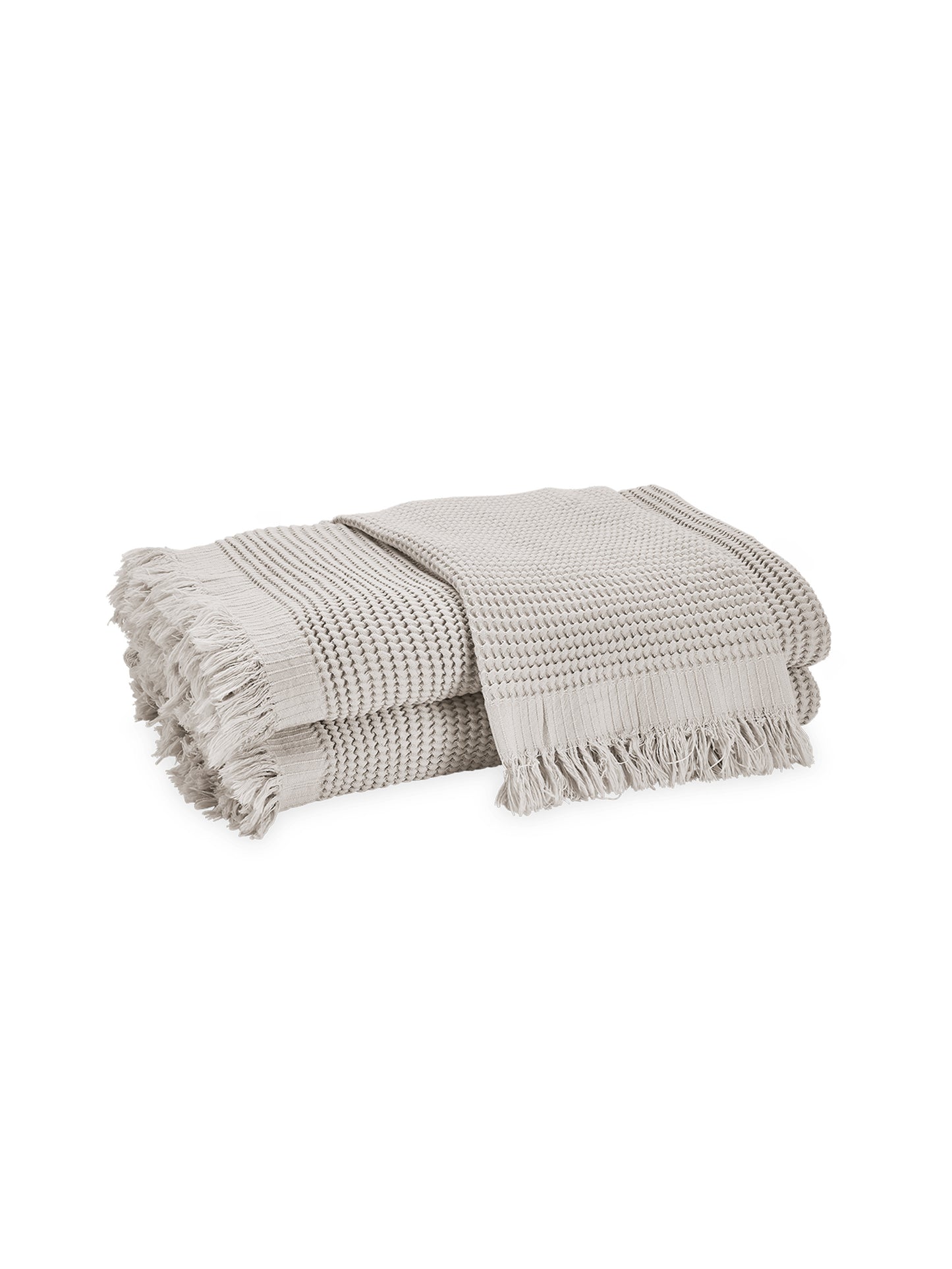 Matouk Kiran Bath Towel Silver Weston Table