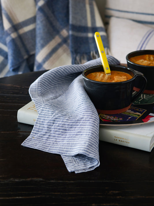 Mayflower Stripe Linen Napkins Weston Table