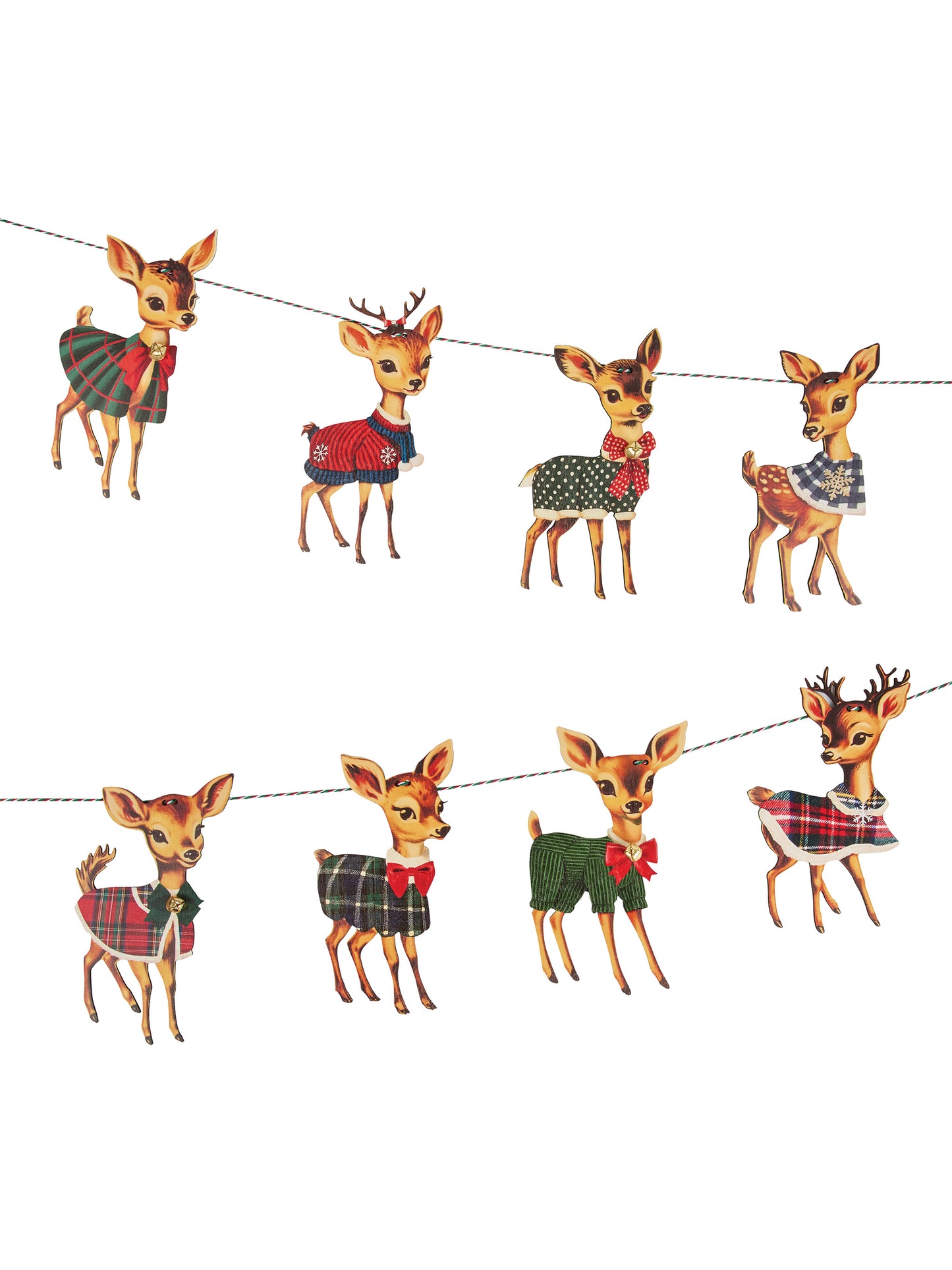 Nostalgic Christmas Deer Garland Weston Table