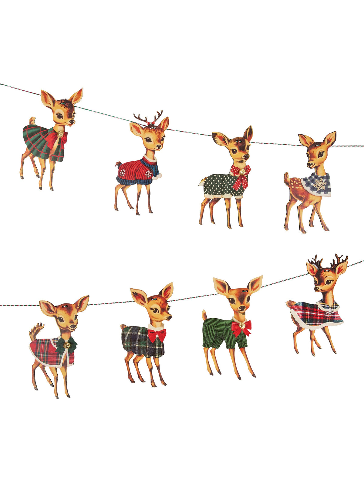 Nostalgic Christmas Deer Garland Weston Table
