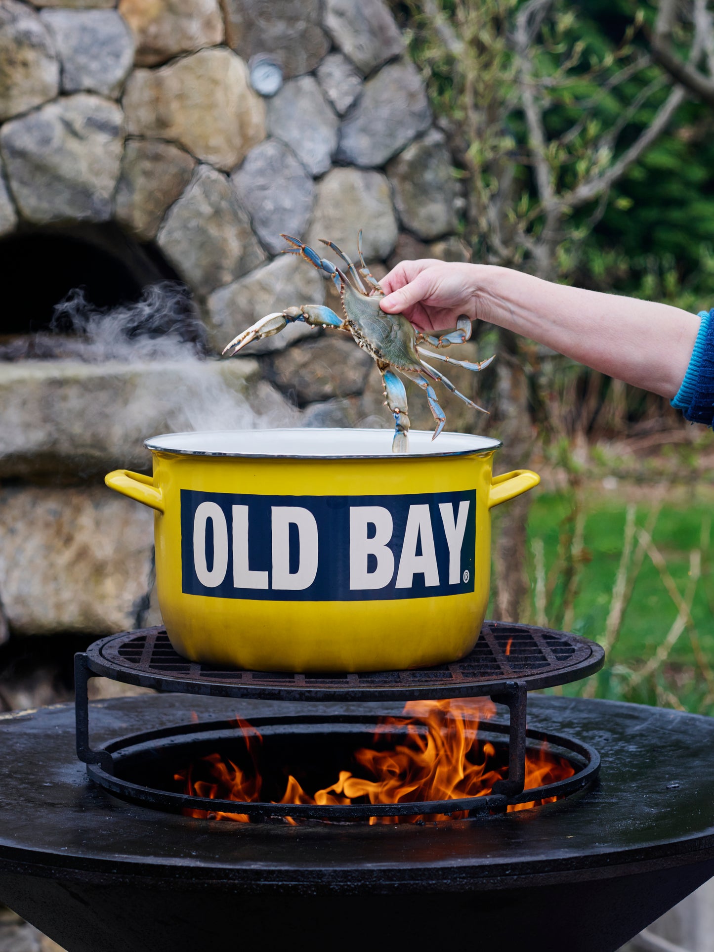 Old Bay Enamelware Stock Pot Weston Table