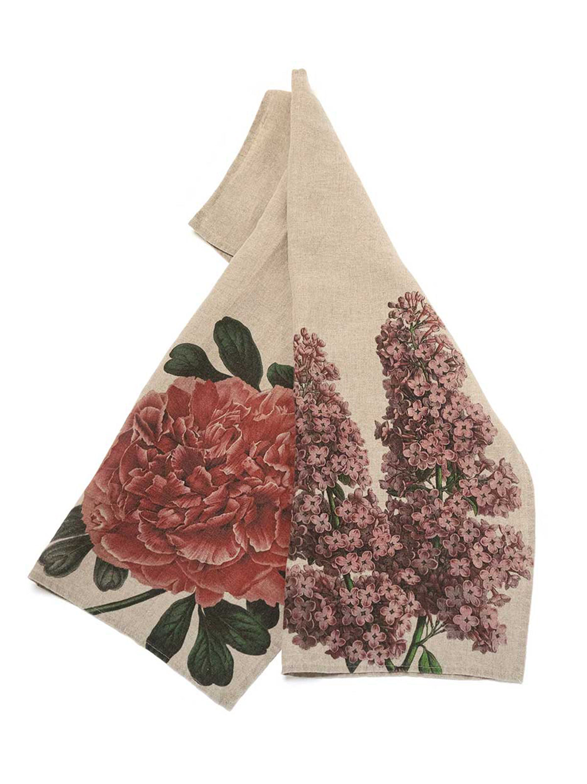 Peony and Lilac Linen Towels Weston Table