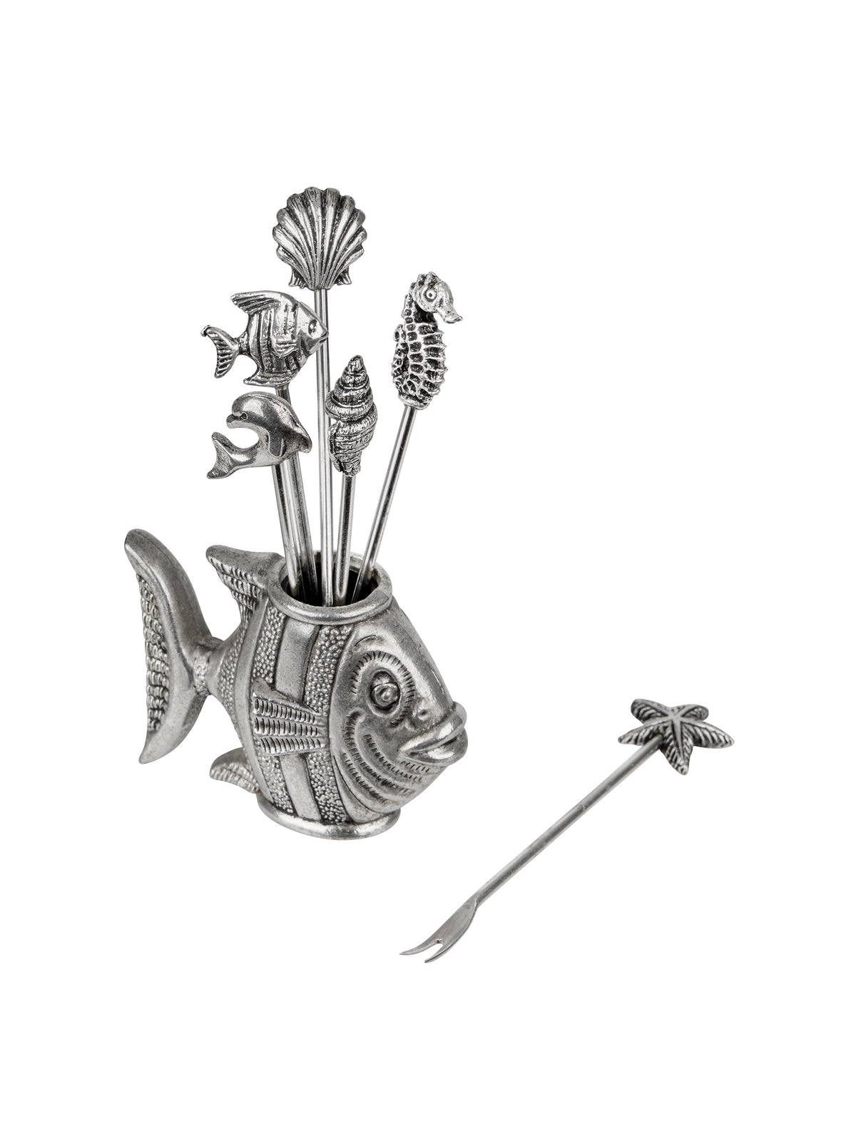 Pewter Fish and Marine Cocktail Picks Weston Table
