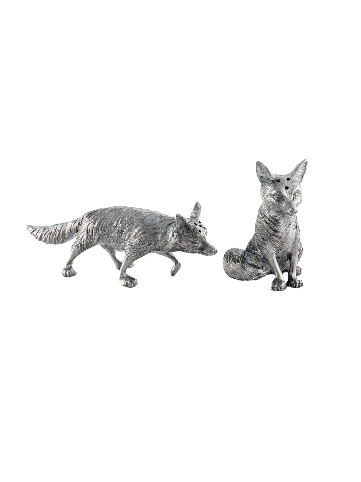 Pewter Foxes Salt & Pepper Set Weston Table