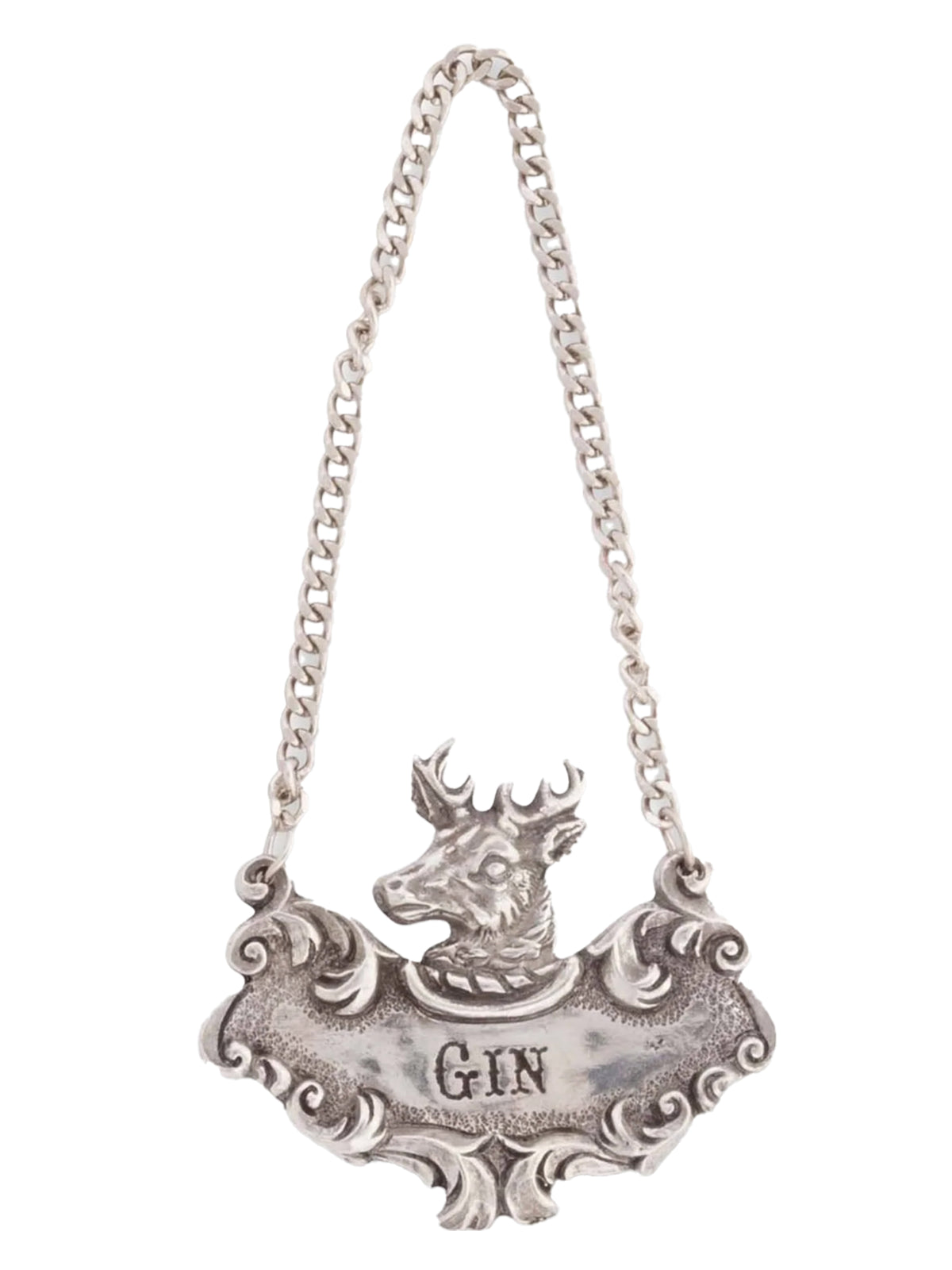 Pewter Spirits Decanter Tag Gin Weston Table