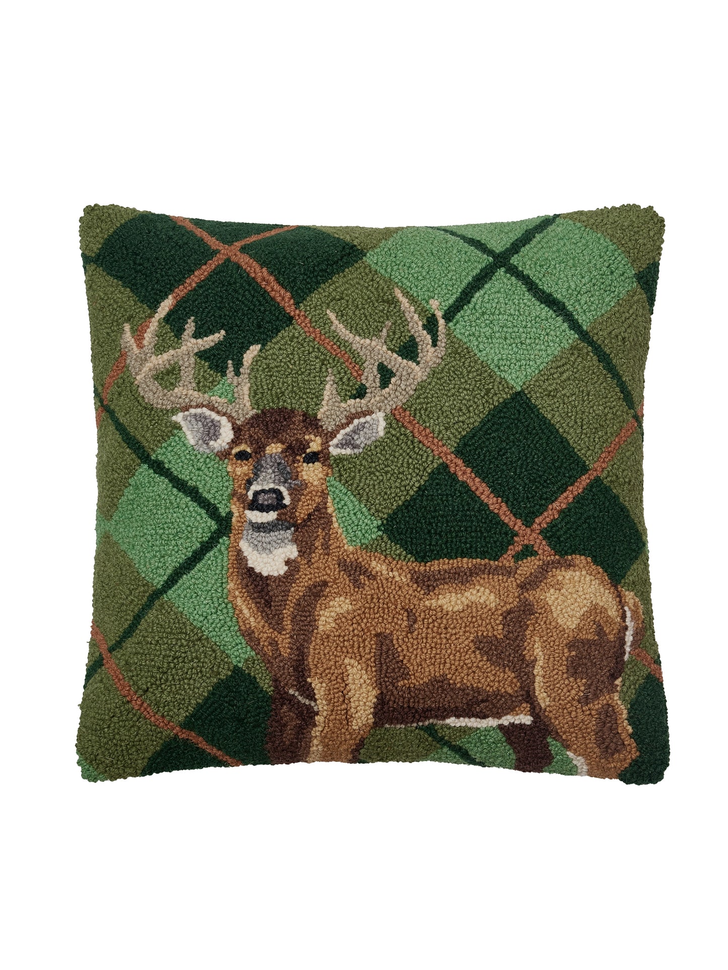 Deer Plaid Hook Pillow Weston Table