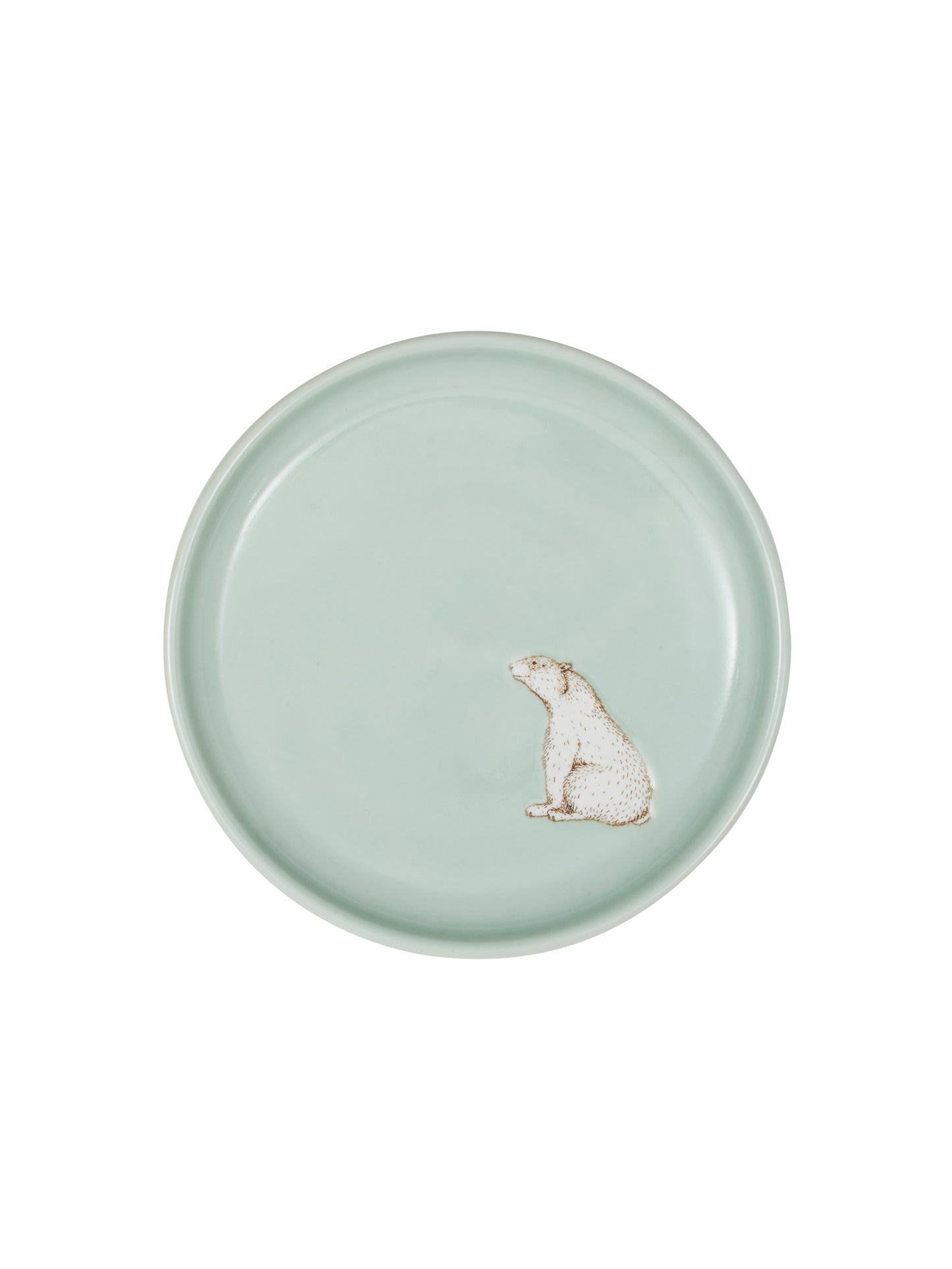 Polar Bear Large Plate Celadon Weston Table