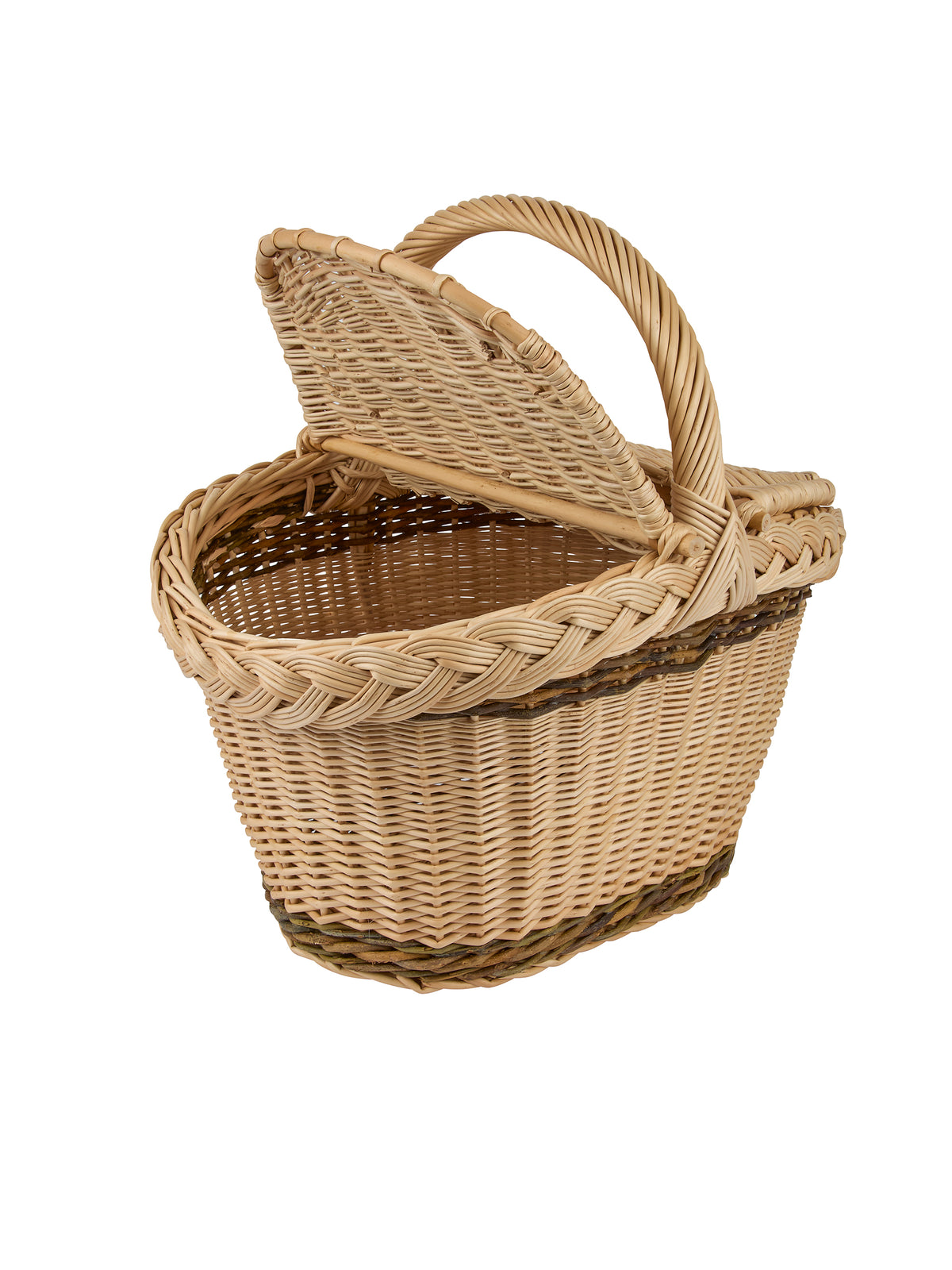 Purple Willow Hand Braided Picnic Basket Weston Table