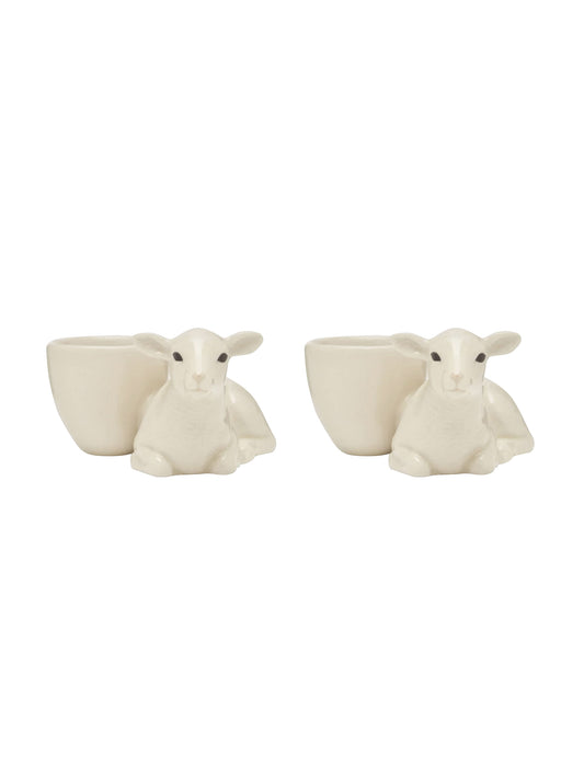 Quail Ceramics Lamb with Egg Cups Weston Table