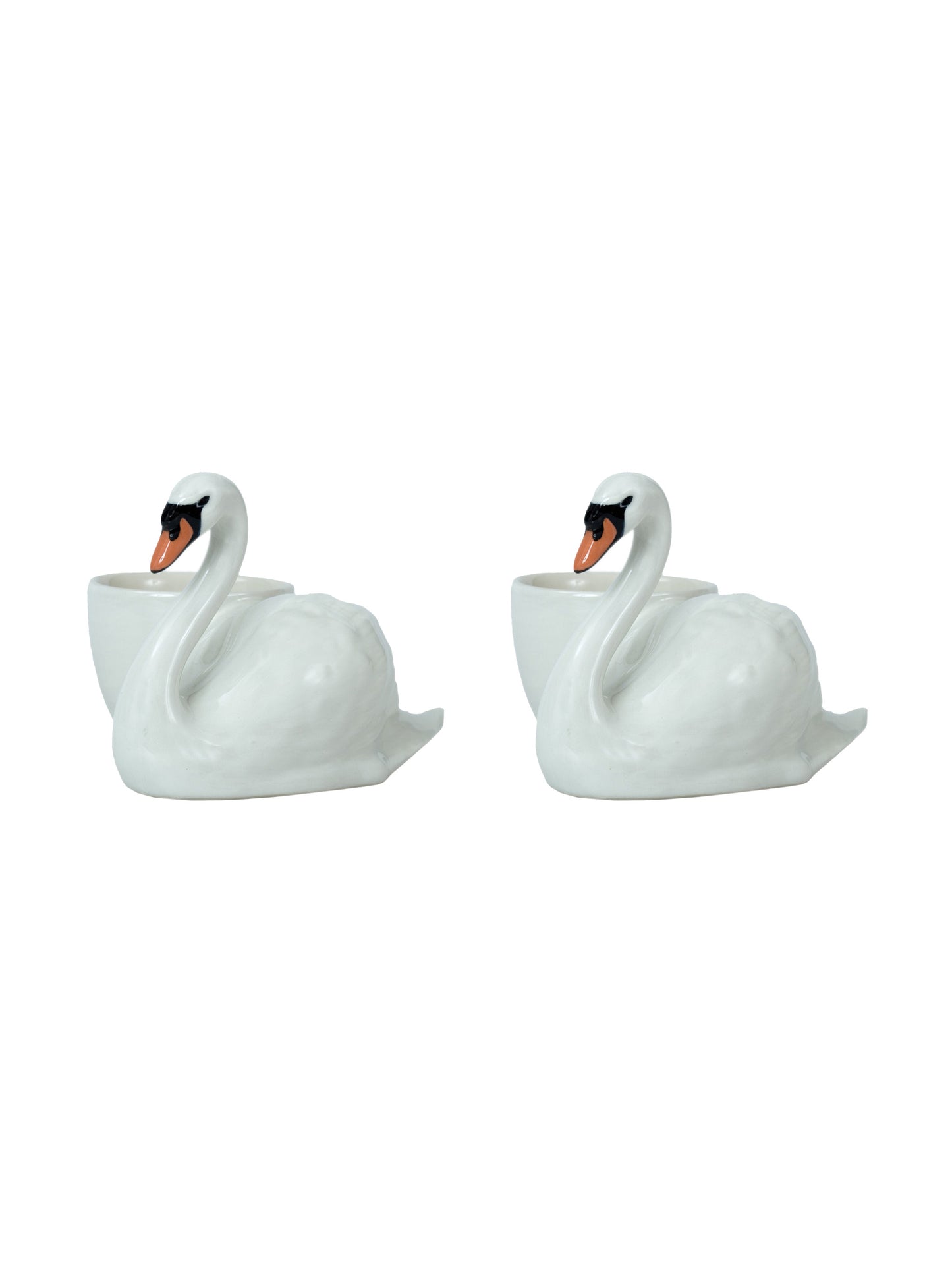 Quail Ceramics Swan Egg Cups Weston Table