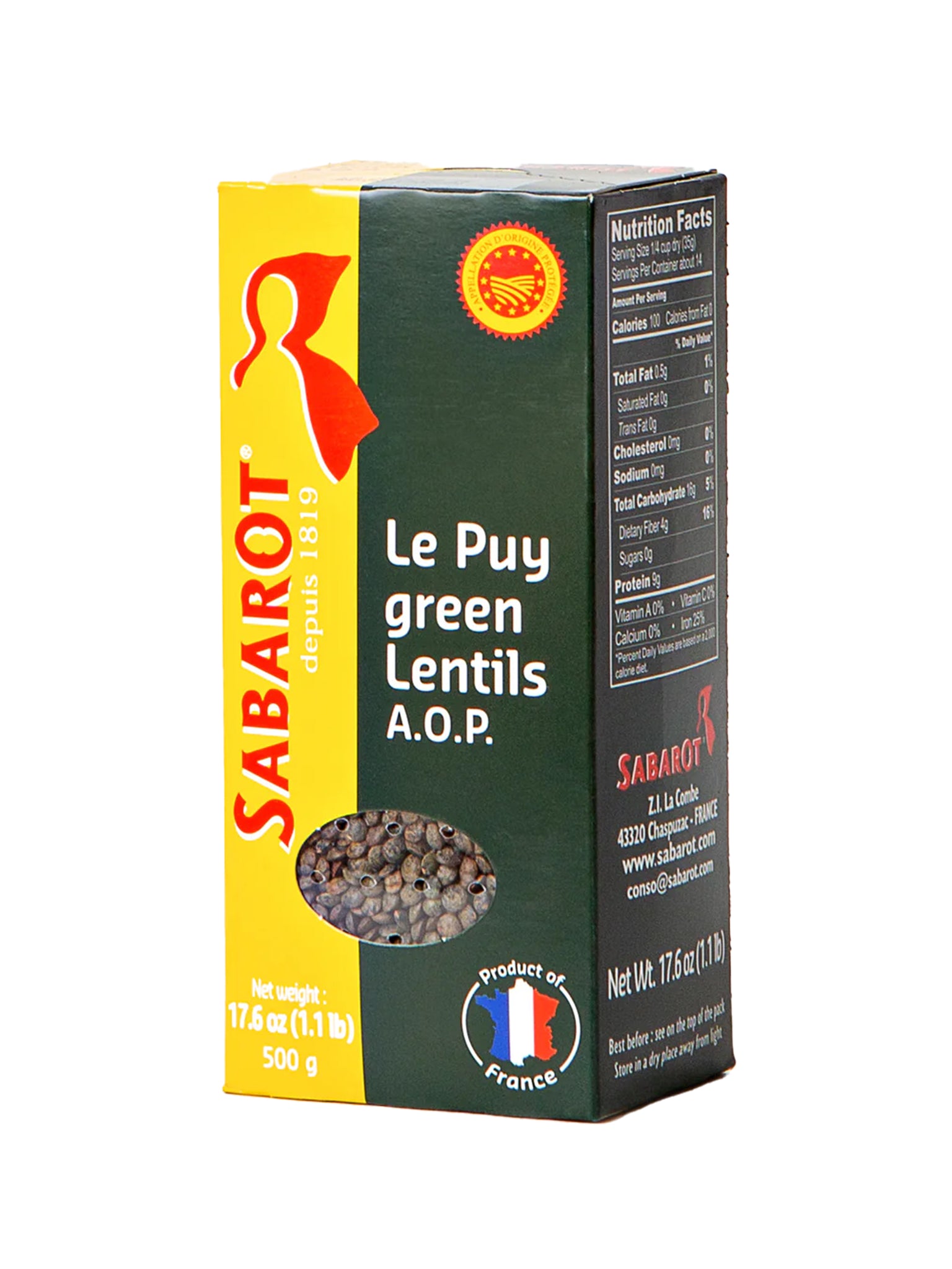 Sabarot Green Le Puy Lentils Weston Table