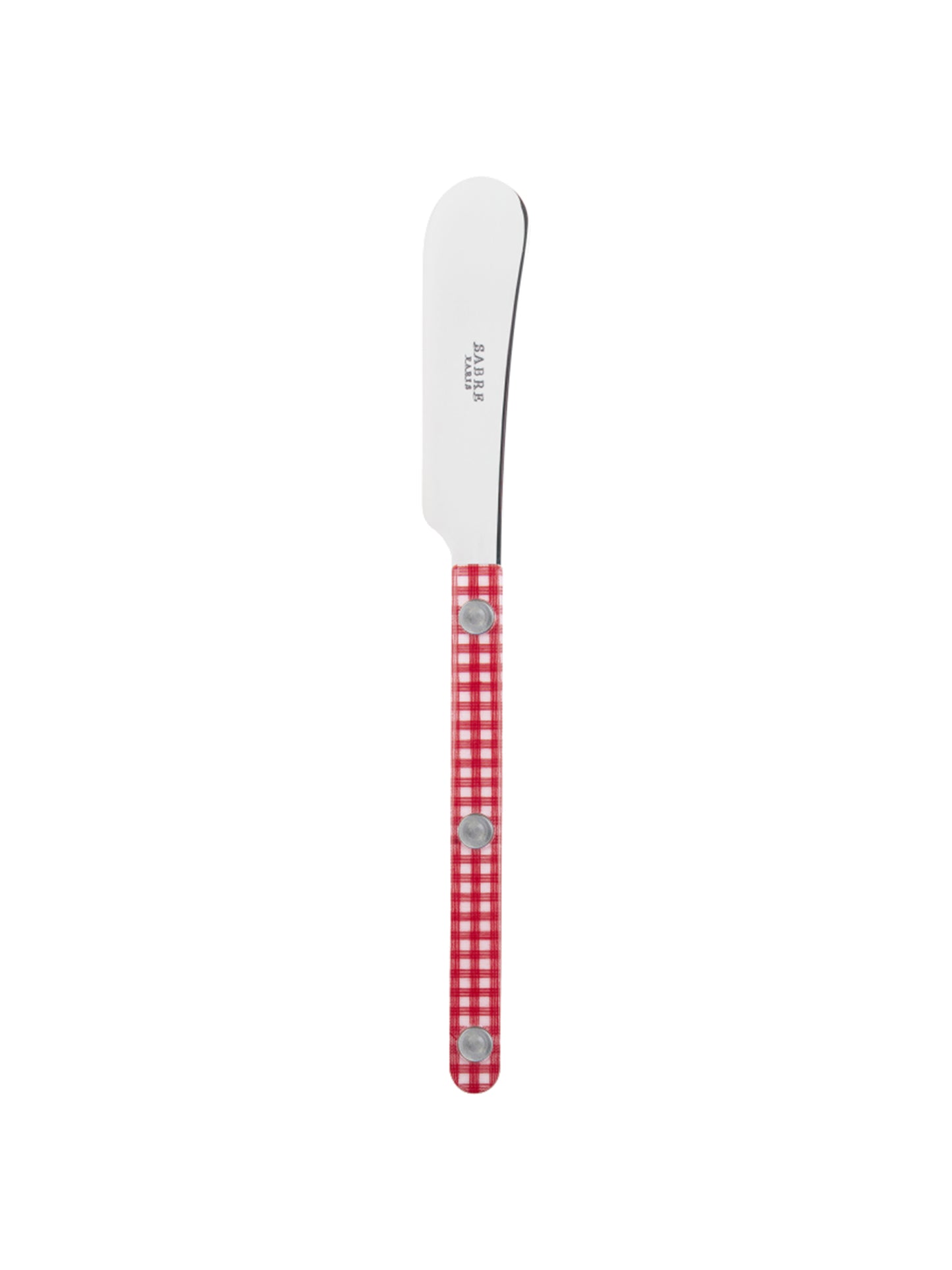 Sabre Paris Bistro Gingham Red Butter Spreader Weston Table