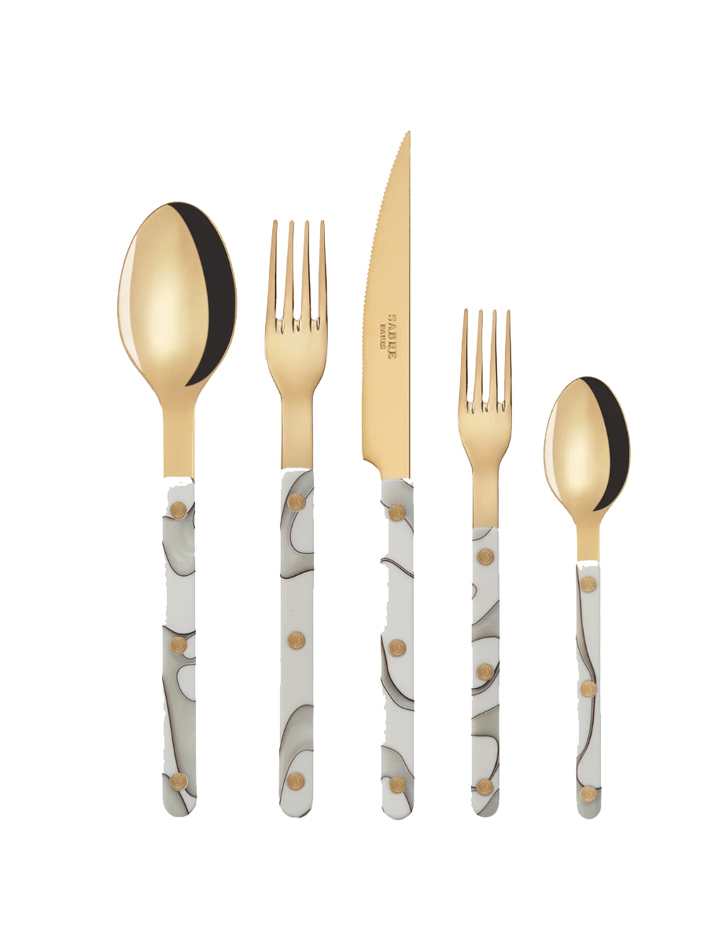 Sabre Paris Bistro Gold Dune 5 Piece Place Setting Weston Table