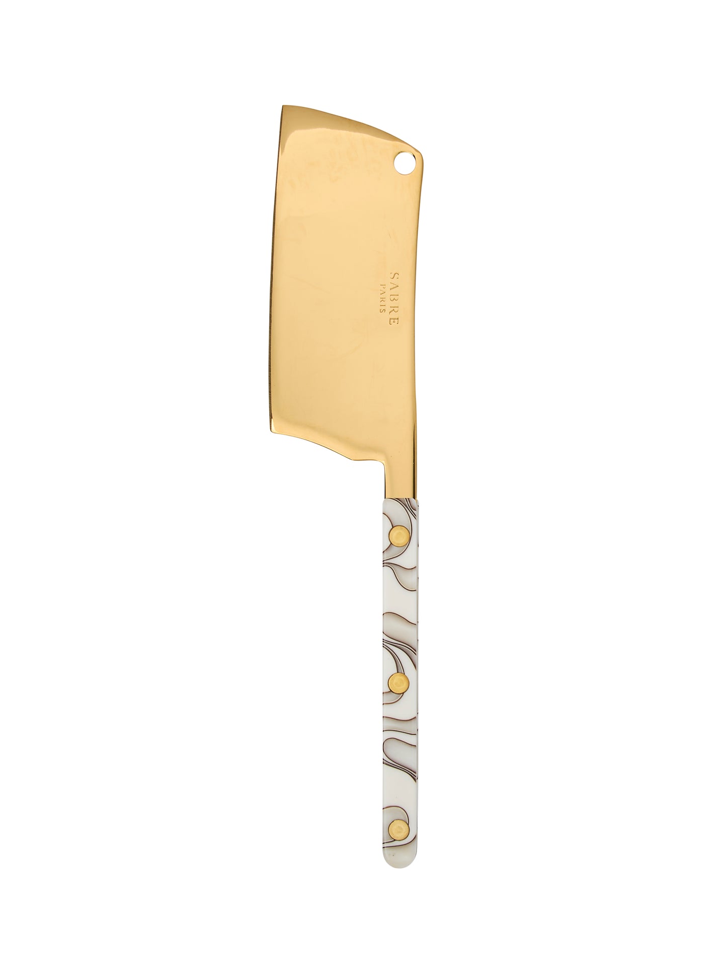 Sabre Paris Bistro Gold Dune Cheese Cleaver Weston Table