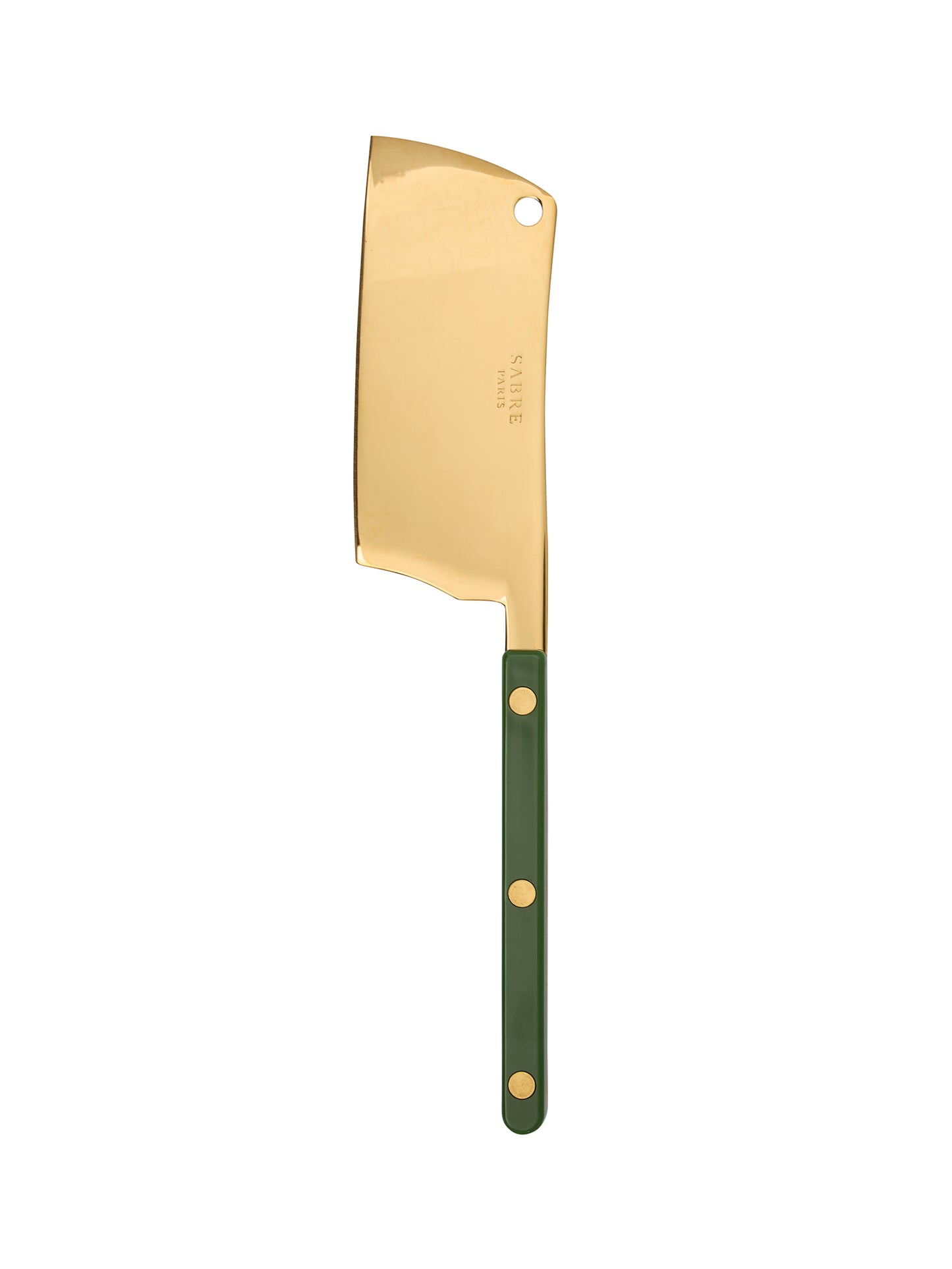 Sabre Paris Bistro Gold Green Cheese Cleaver Weston Table
