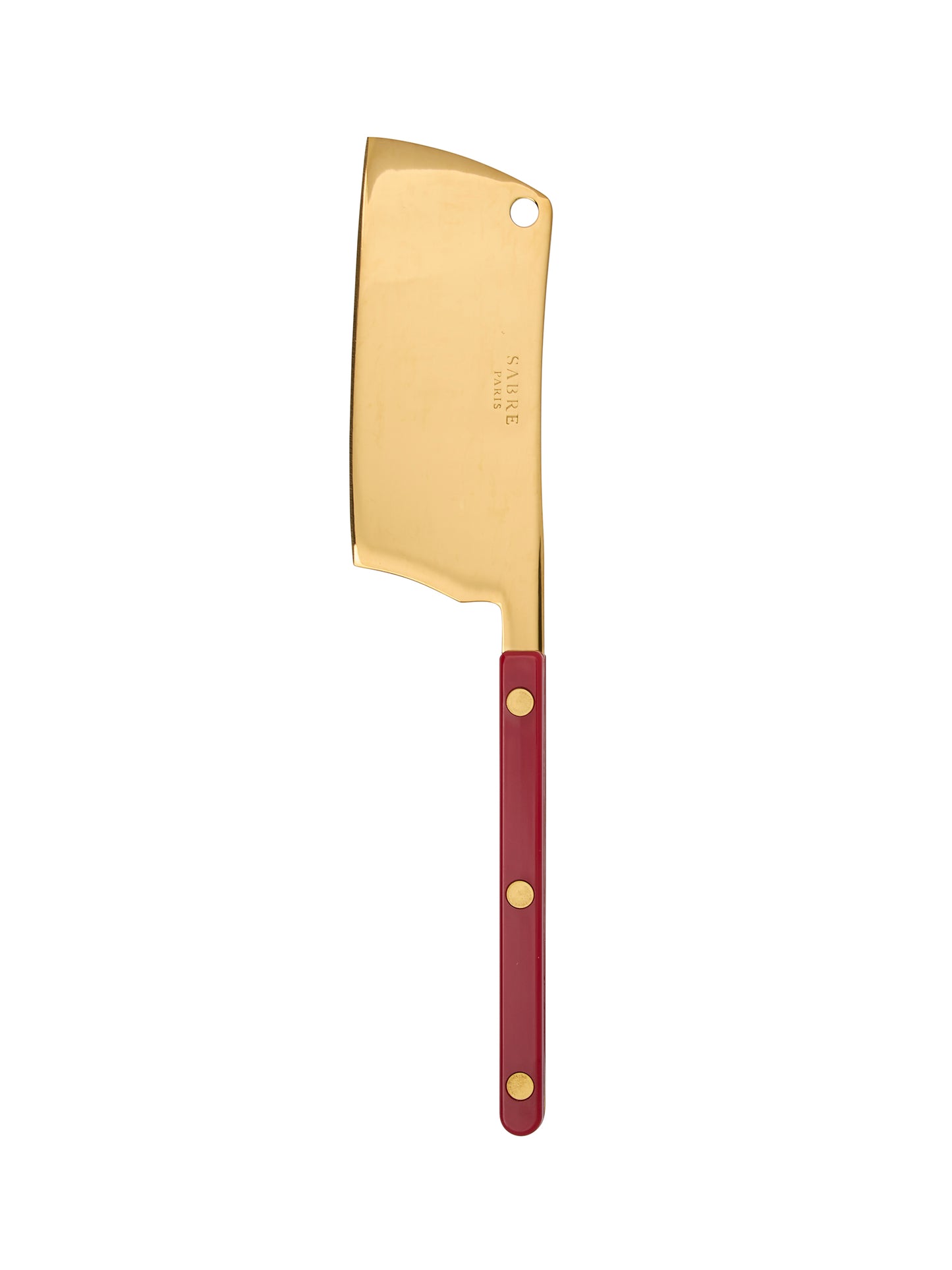 Sabre Paris Bistro Gold Red Cheese Cleaver Weston Table