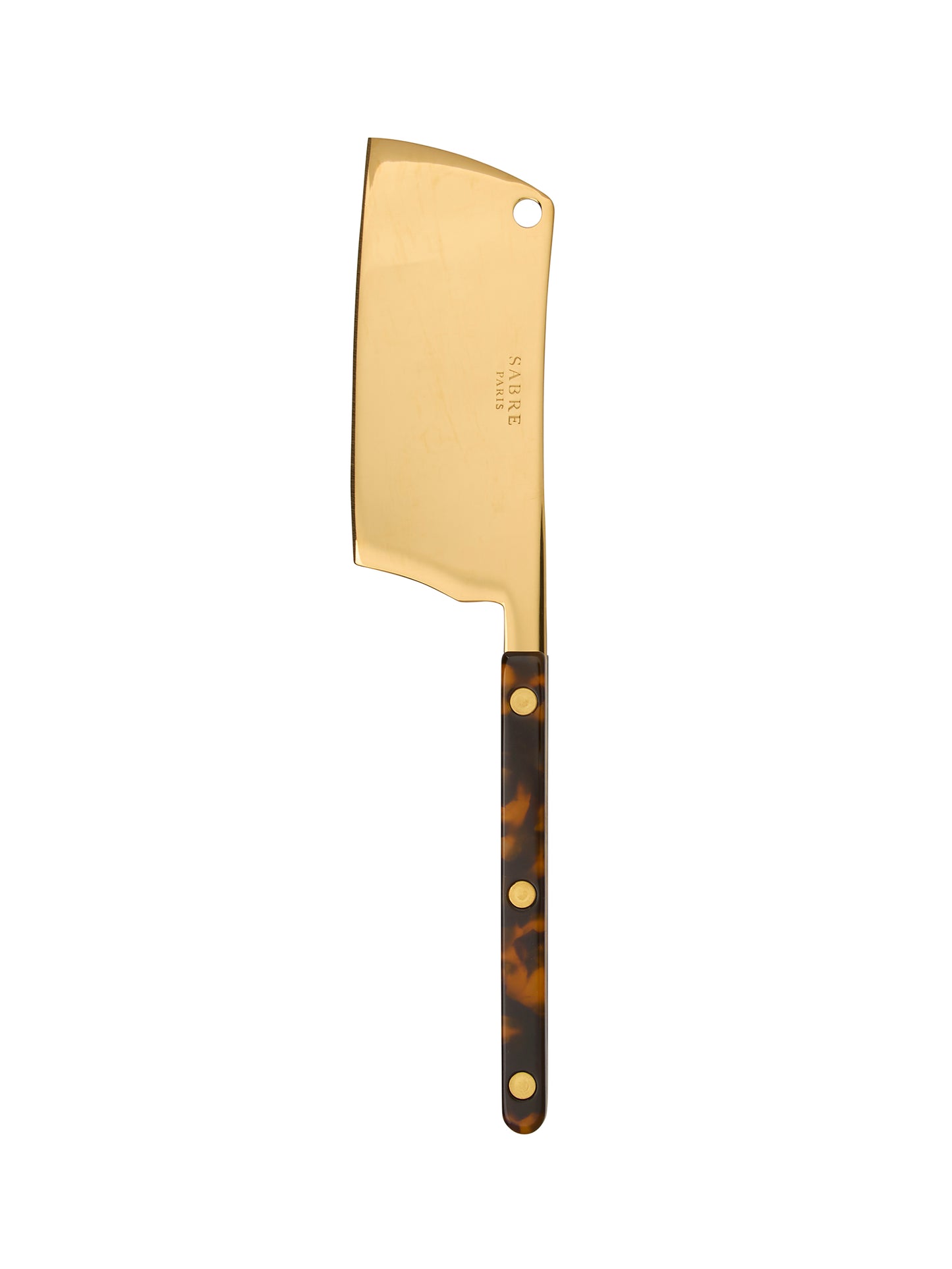 Sabre Paris Bistro Gold Tortoise Cheese Cleaver Weston Table