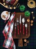 Sabre Paris Bistro Red Tartan 5 Piece Place Setting Weston Table