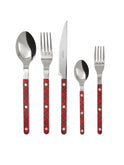 Sabre Paris Bistro Red Tartan 5 Piece Place Setting Weston Table