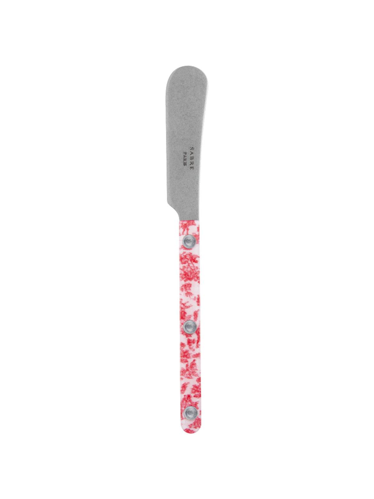 Sabre Paris Bistro Toile Red Butter Spreader Vintage Weston Table