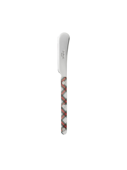 Sabre Paris Bistro White Tartan Butter Spreader Weston Table